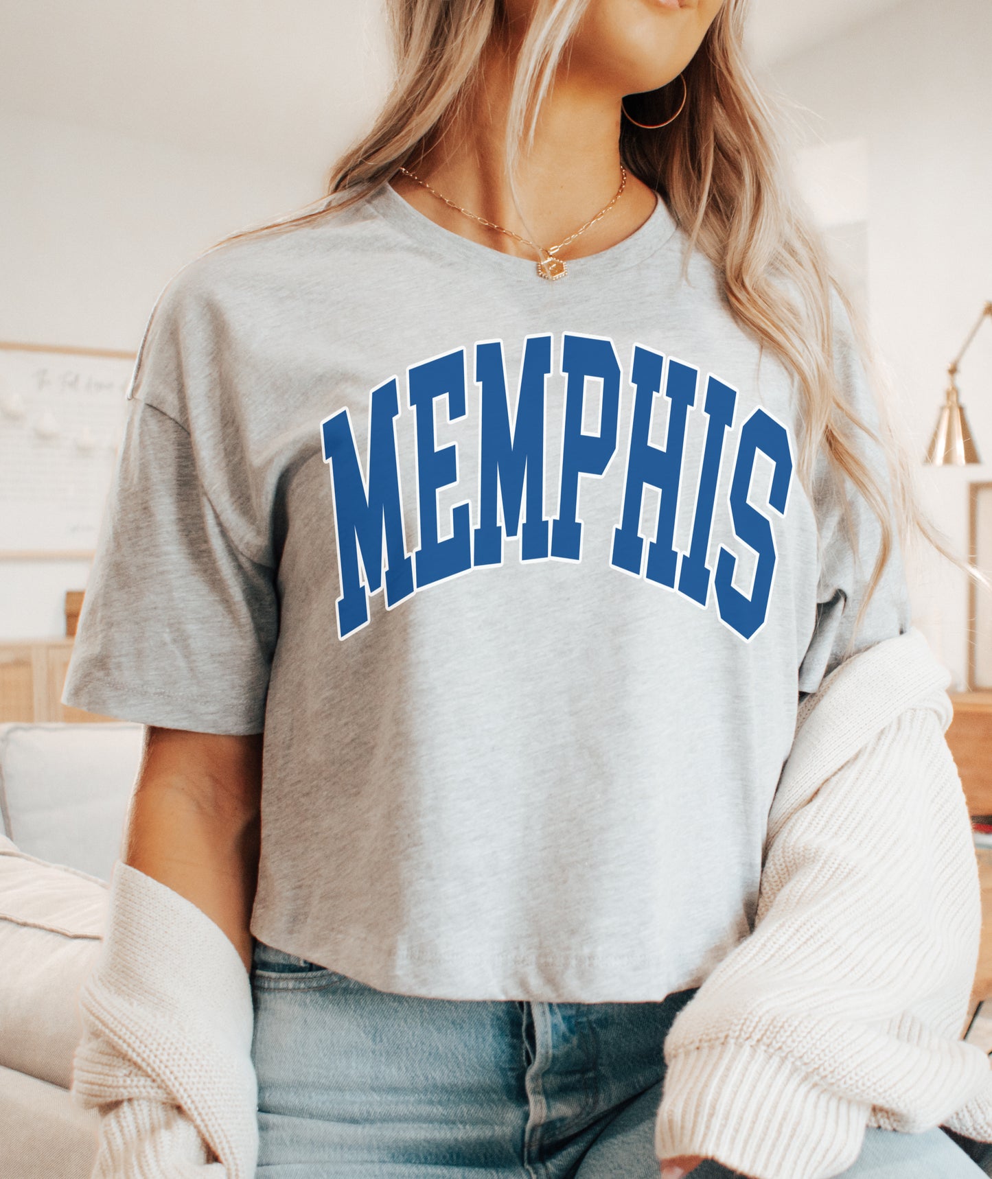 Memphis Crop - Bella Canvas Cropped Tee/ Spirit Drop