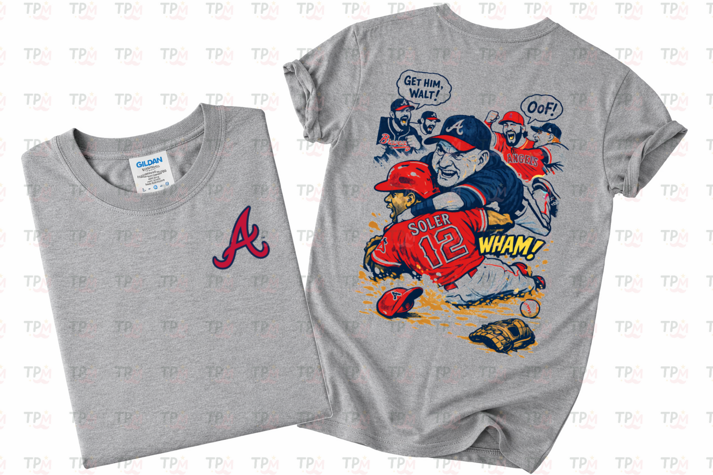 Front/Back - Walt Weiss is A BOSS Shirt/ Gildan Softstyle/ Go Braves/ Youth and Adult Sizes