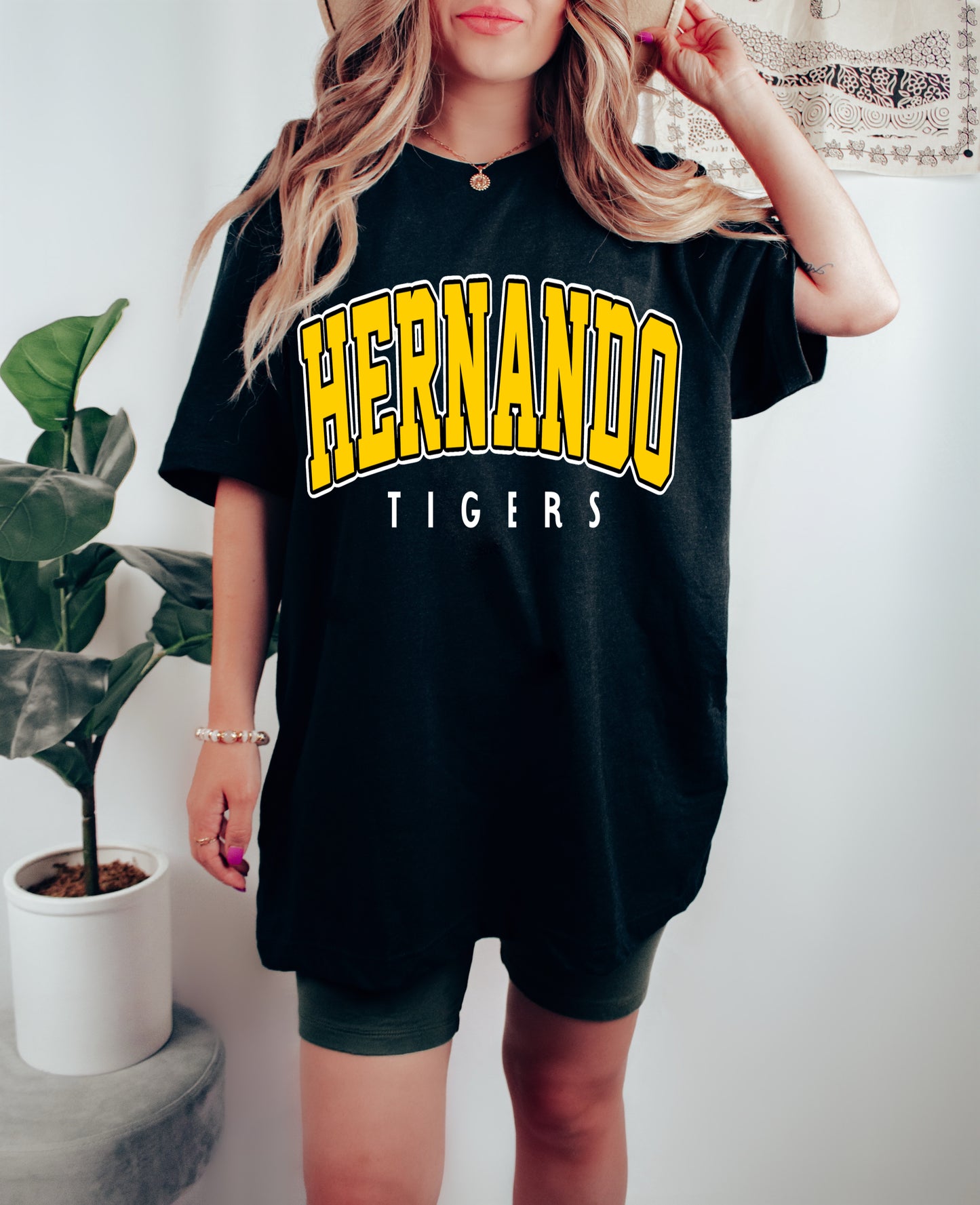 Comfort Colors or Bella Canvas Hernando Tigers Tee / Hernando -Desoto County Schools / Mississippi School Shirt