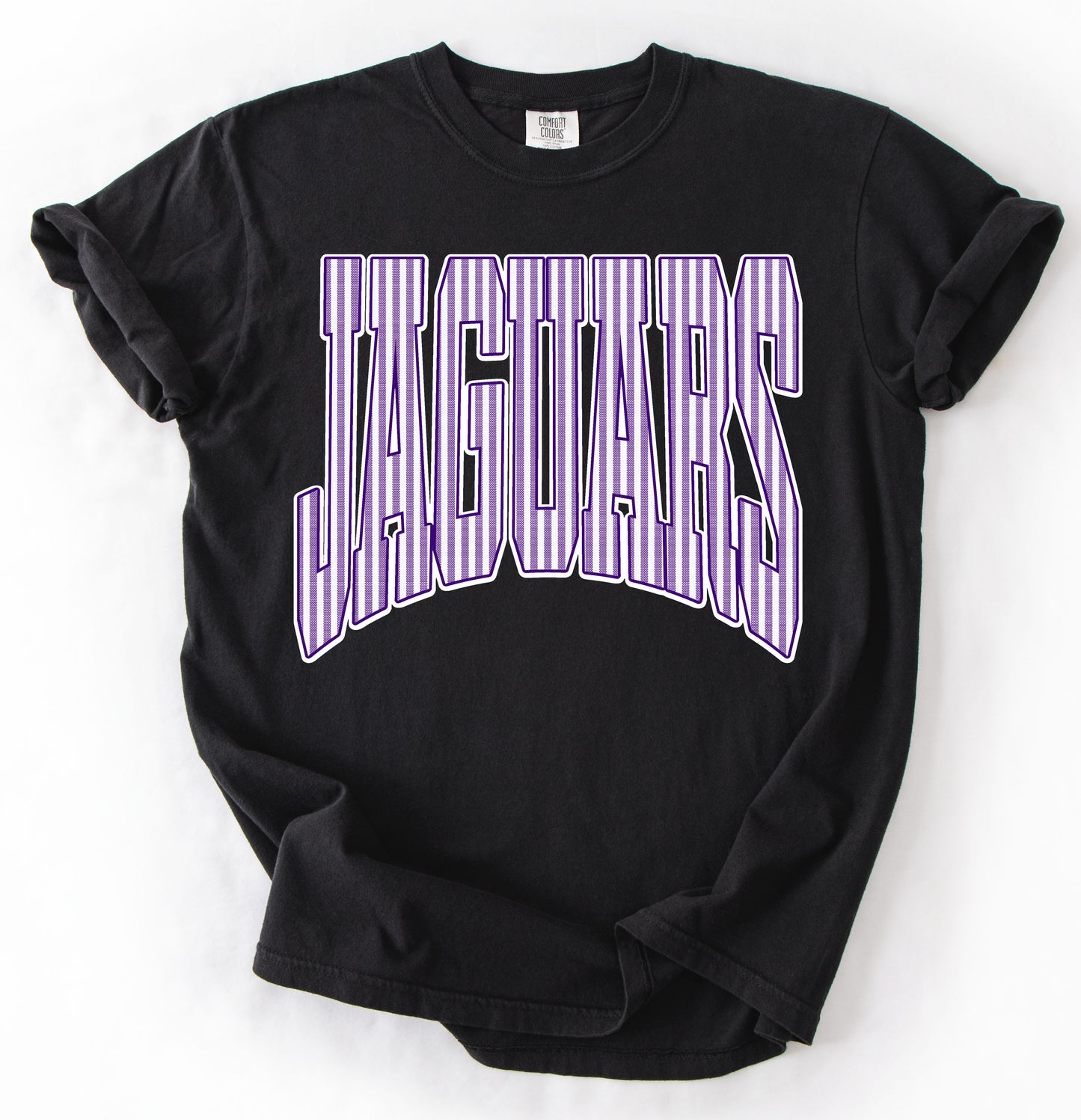Black Comfort Colors DC Jaguars Seersucker Tee / Desoto Central Schools / Mississippi School Shirt /Youth and Adult Sizes - DC Jags/ Desoto Centrall
