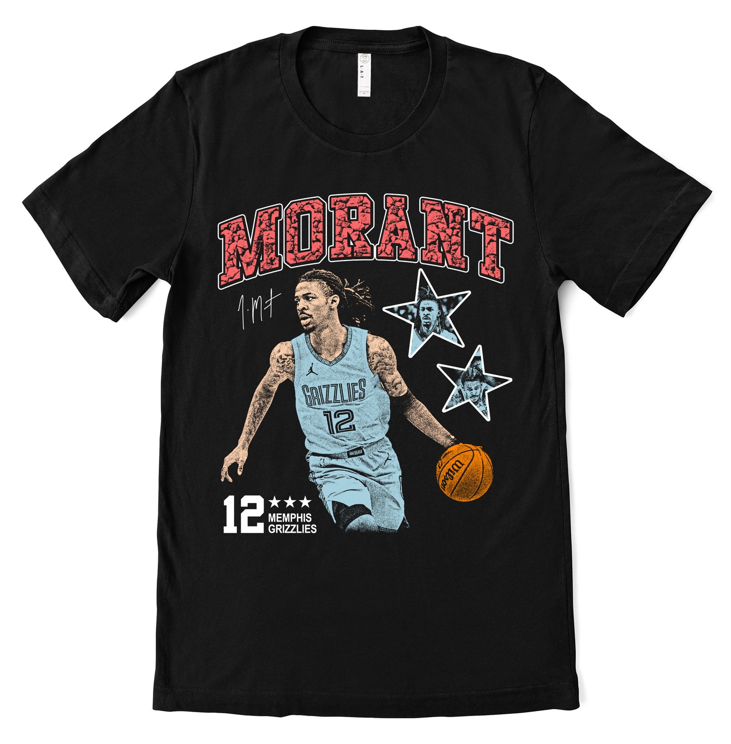 Ja Basketball Memphis Tee/ Youth, and Adult Sizes /Grizzlies