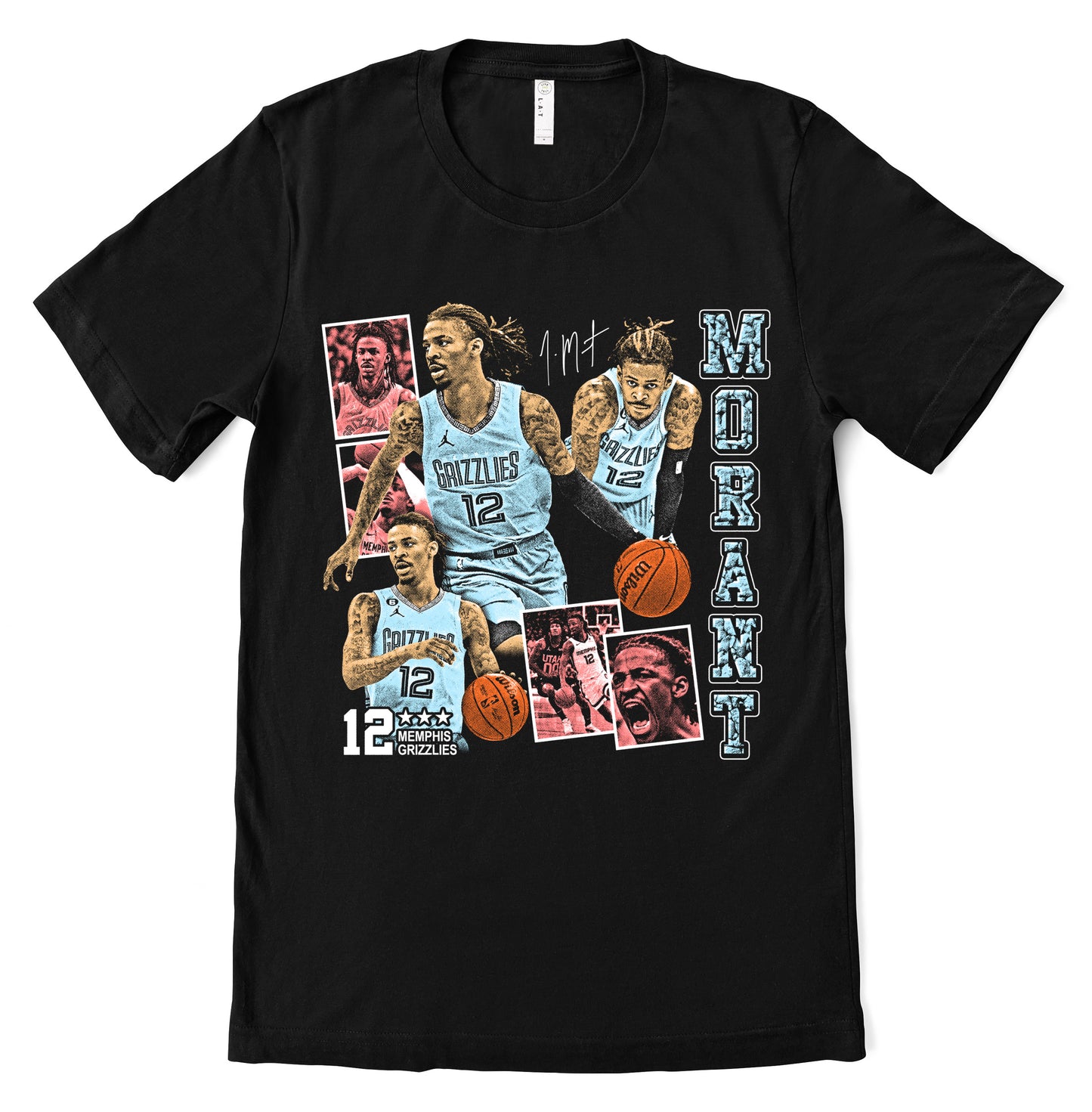 Ja Basketball Memphis Tee/ Youth, and Adult Sizes /Grizzlies