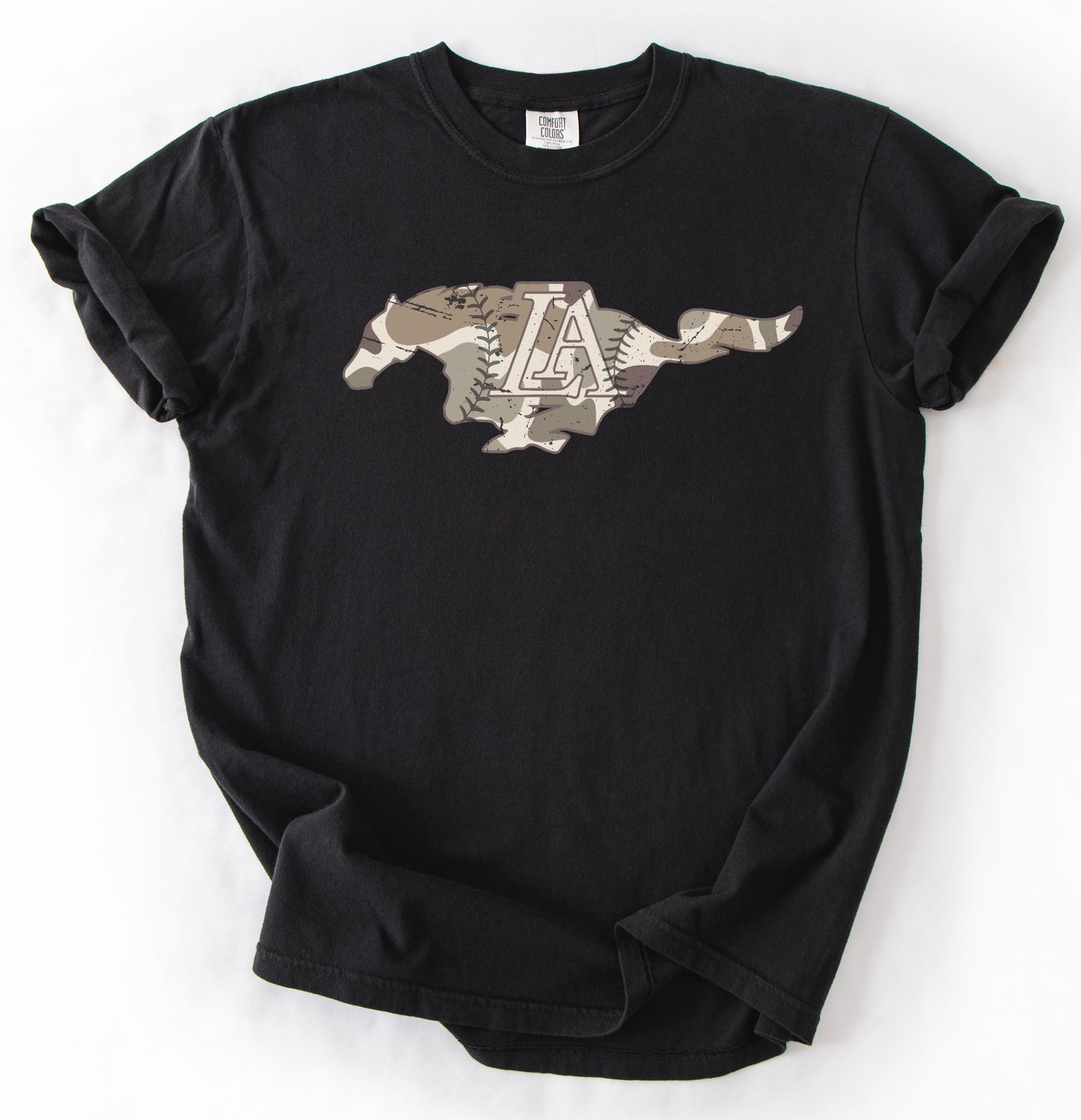 Drifit Lipscomb Camo Mustangs Baseball Tee/ Adult and Youth Sizes