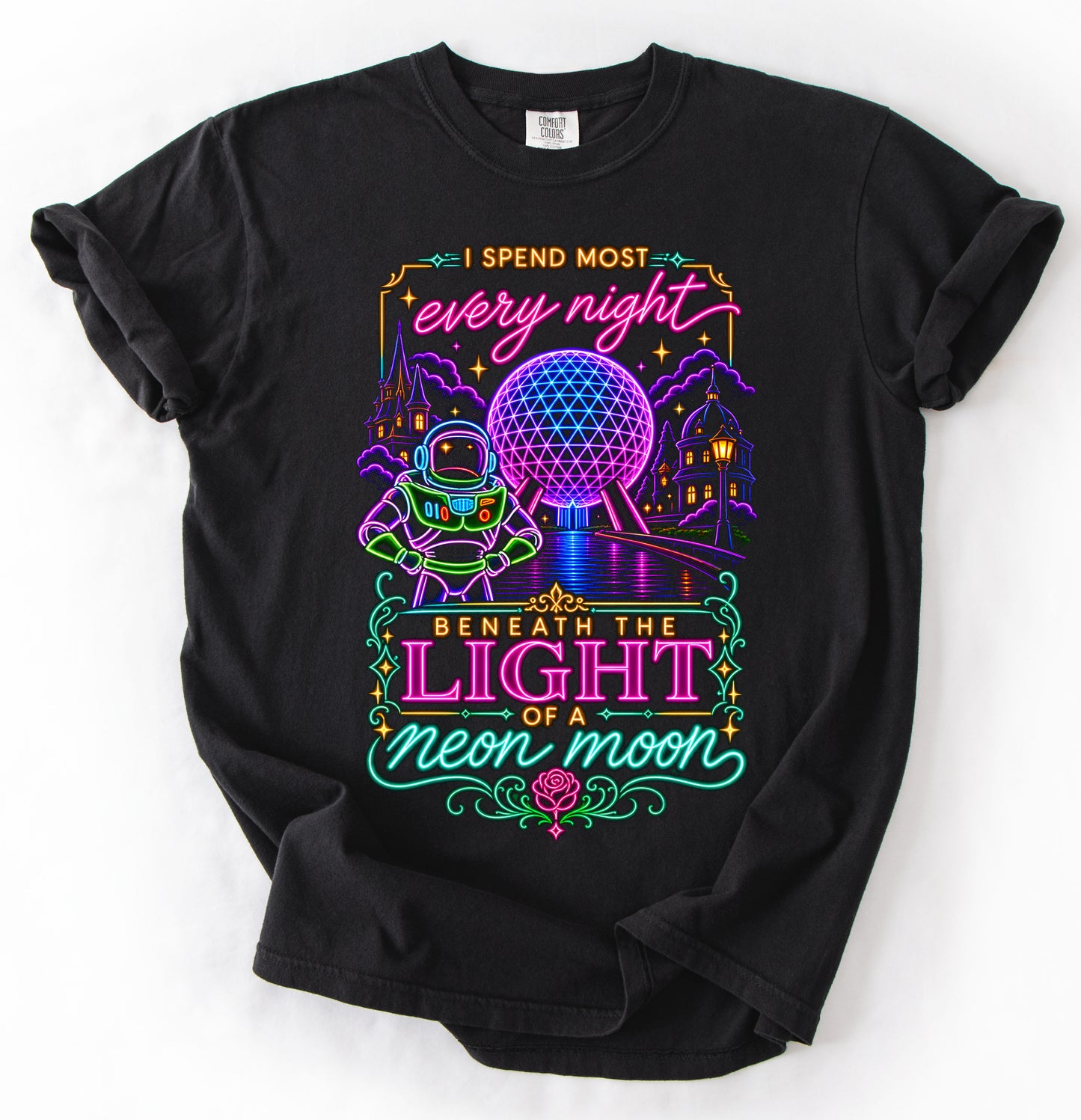 Comfort Colors Neon Moon Disney Vacay Shirt/ Buzz Shirt/ Youth and Adult Sizes