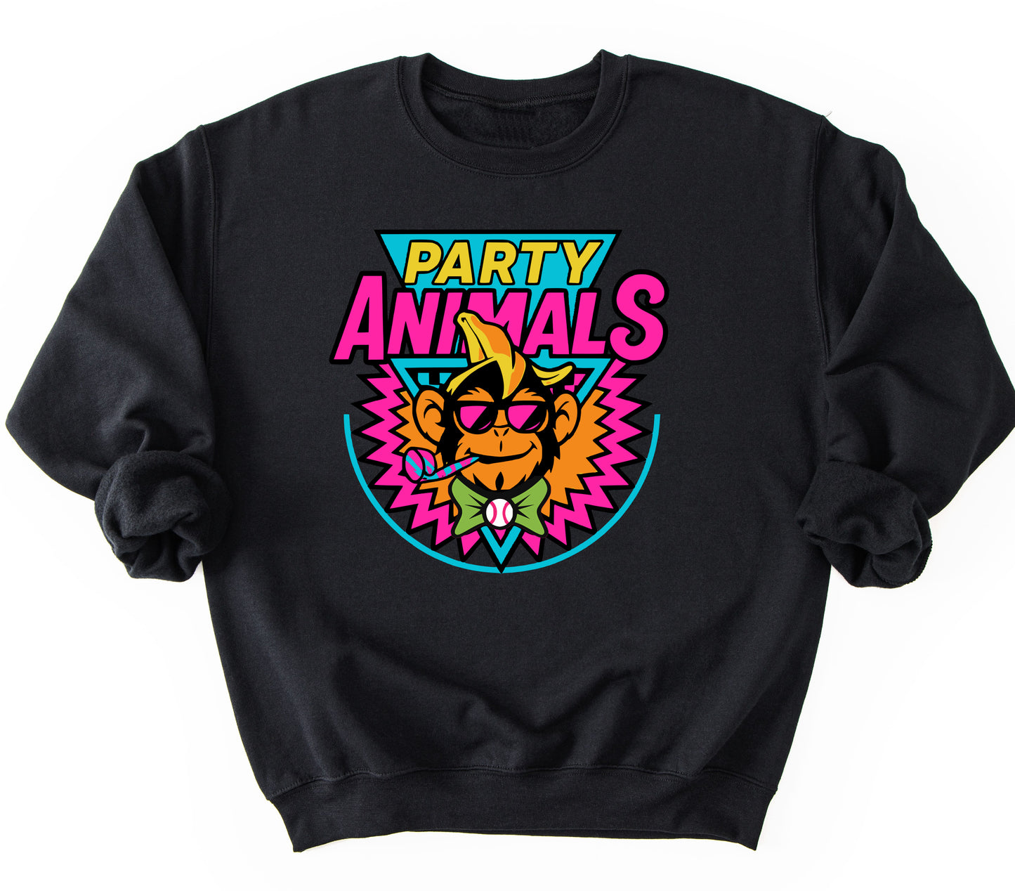 Party Animals Baseball Sweatshirt/ Toddler, Youth, and Adult Sizes