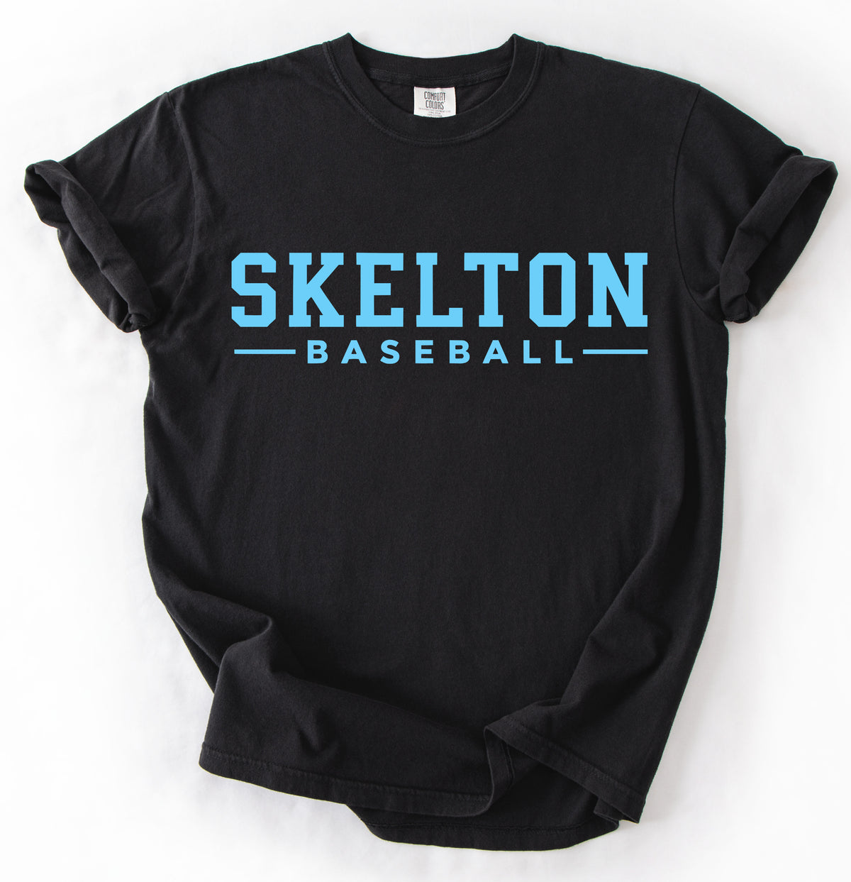 Comfort Colors Skelton Baseball Shirt/Youth and Adult Sizes