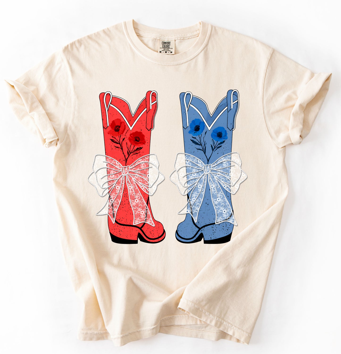 Comfort Colors Western Boots Shirt/ Youth and Adult Sizes