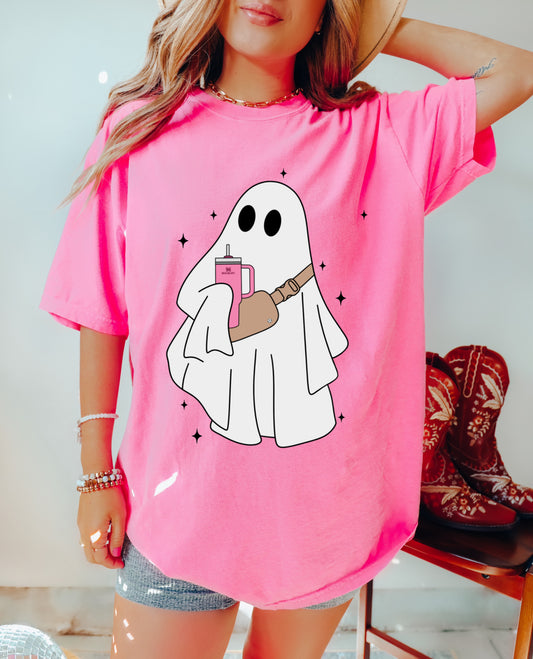 Bella or Comfort Colors Boujee Ghost Halloween Tee/ Halloween Shirt/ Mommy and Me/ Youth and Adult Sizes