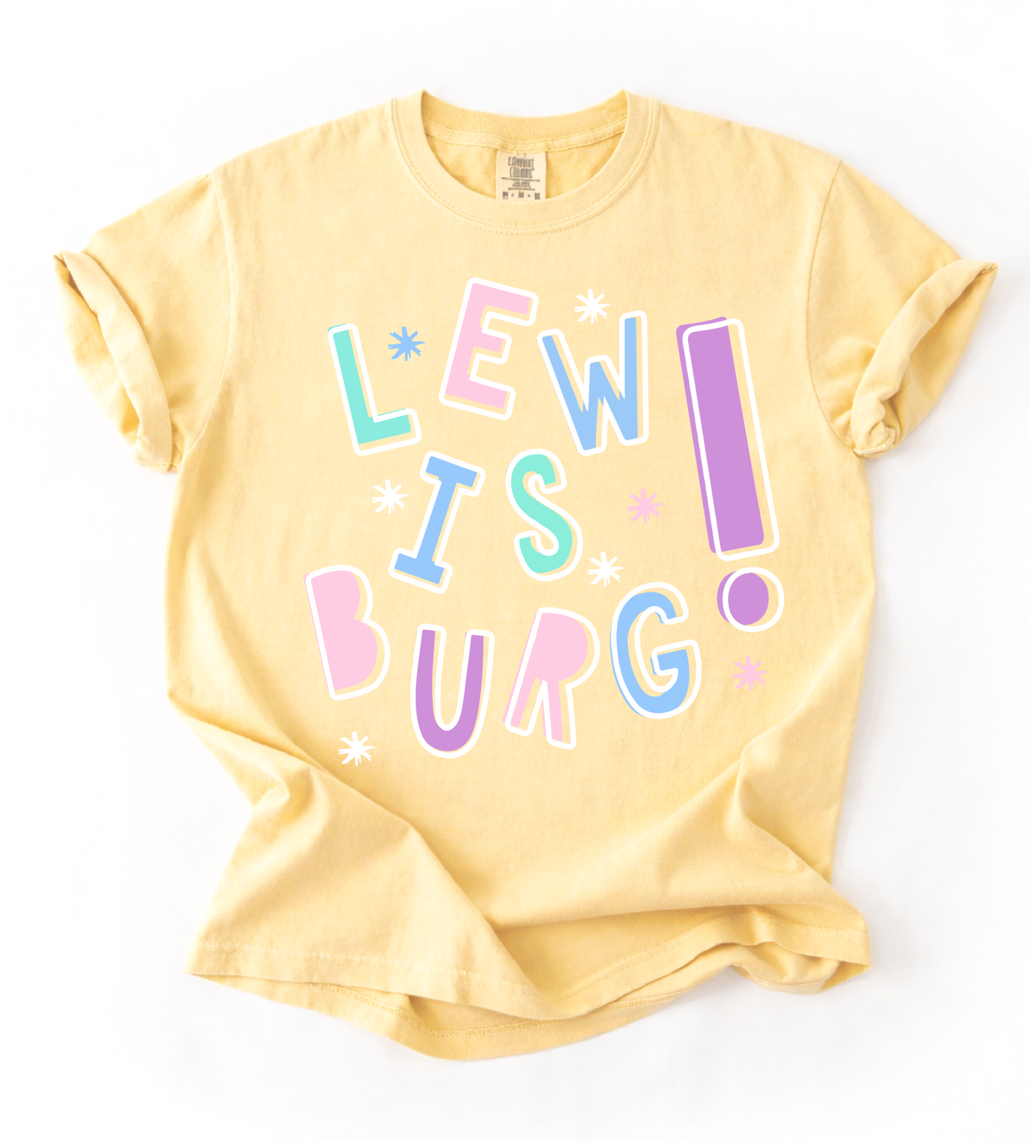 Butter Comfort Colors Lewisburg! Tee/ Lewisburg Patriots/ Youth and Adult Sizes