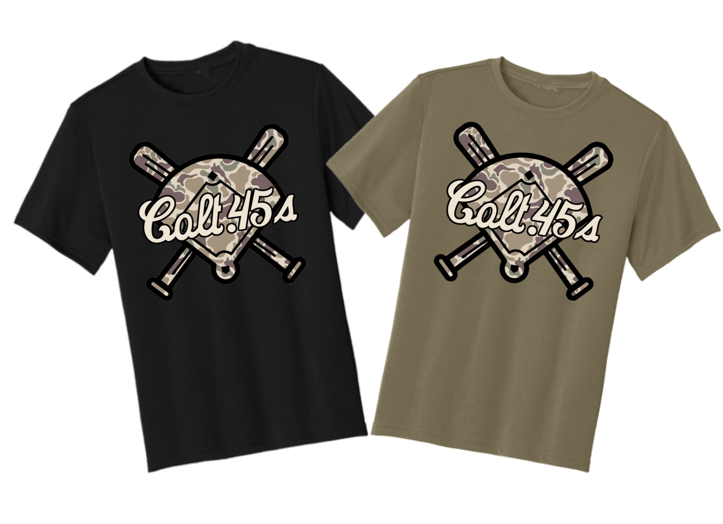 Dri-Fit Custom Camo Baseball Mascot Shirts/ Mens/ Boys Shirts/ Youth and Adult Sizes