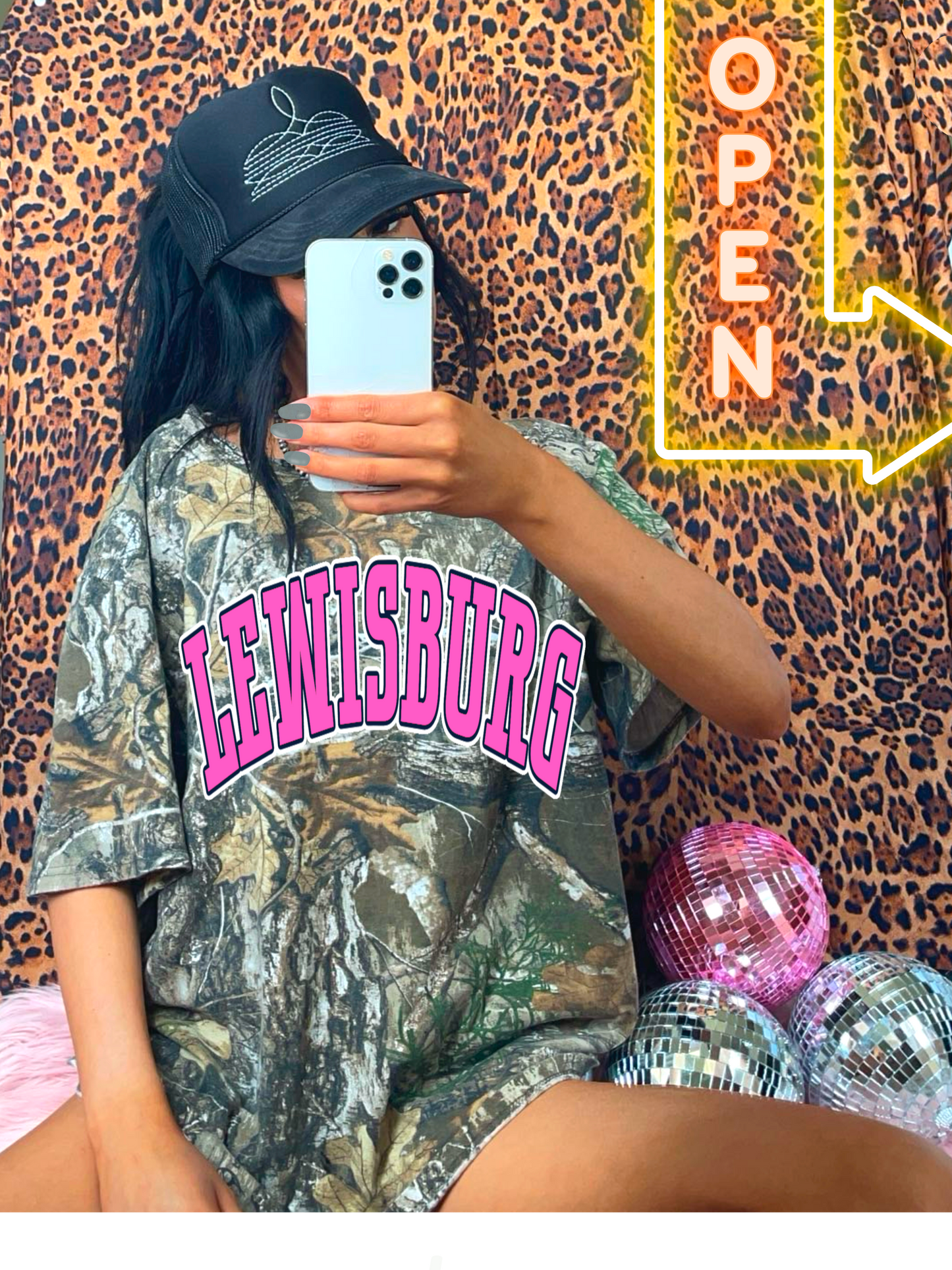 Camo Lewisburg Shirt/ PINK OUT - Youth and Adult Sizees