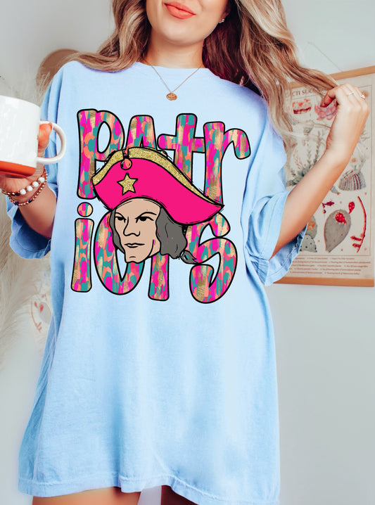 Bella or Comfort Colors Patriots Mascot Shirt/ Lewisburg Shirt / Youth and Adult Sizes/ Lewisburg -Desoto County Schools