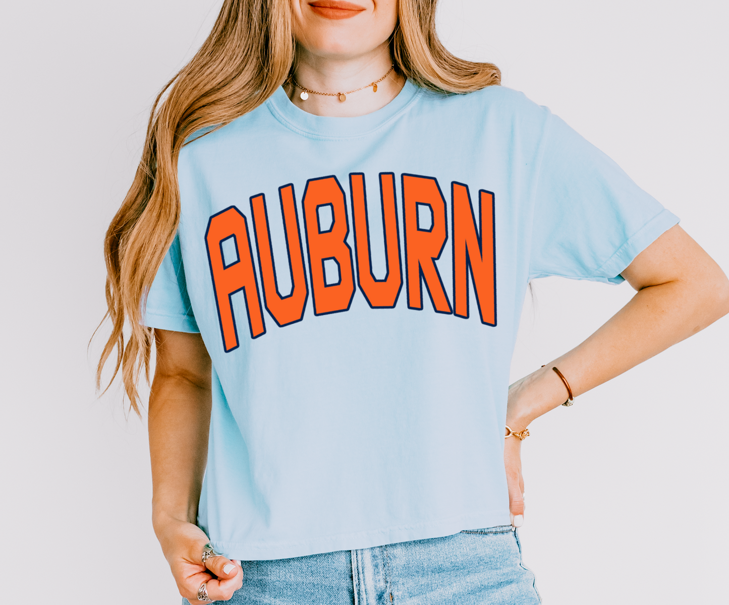 Cropped Comfort Colors Auburn Shirt / Adult Sizes/ Boxy Crop