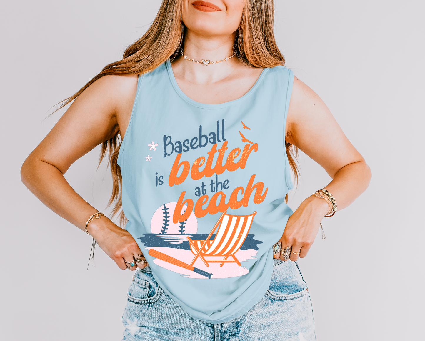 Comfort Colors Baseball Is Better at the Beach