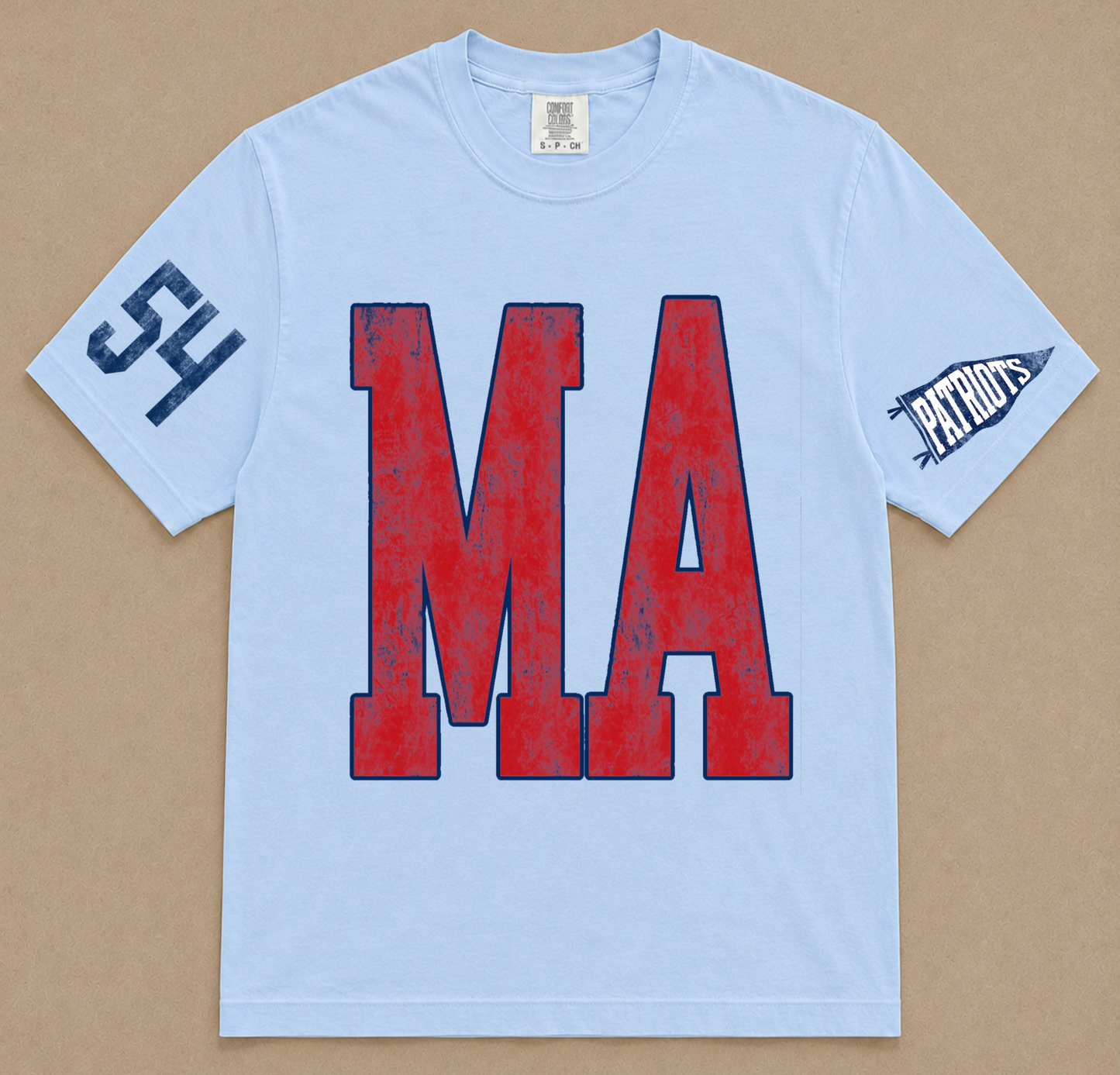 Custom Comfort Colors Number Marshall Academy Spiritwear Shirts/Football /Baseball or Softball/ Custom Full Length Tee