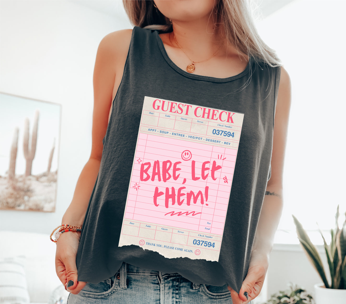Comfort Colors - Babe Let Them Guest Check Tank