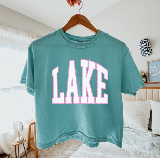 Comfort Colors Crop Lake Tee/ Lake Cropped Tee