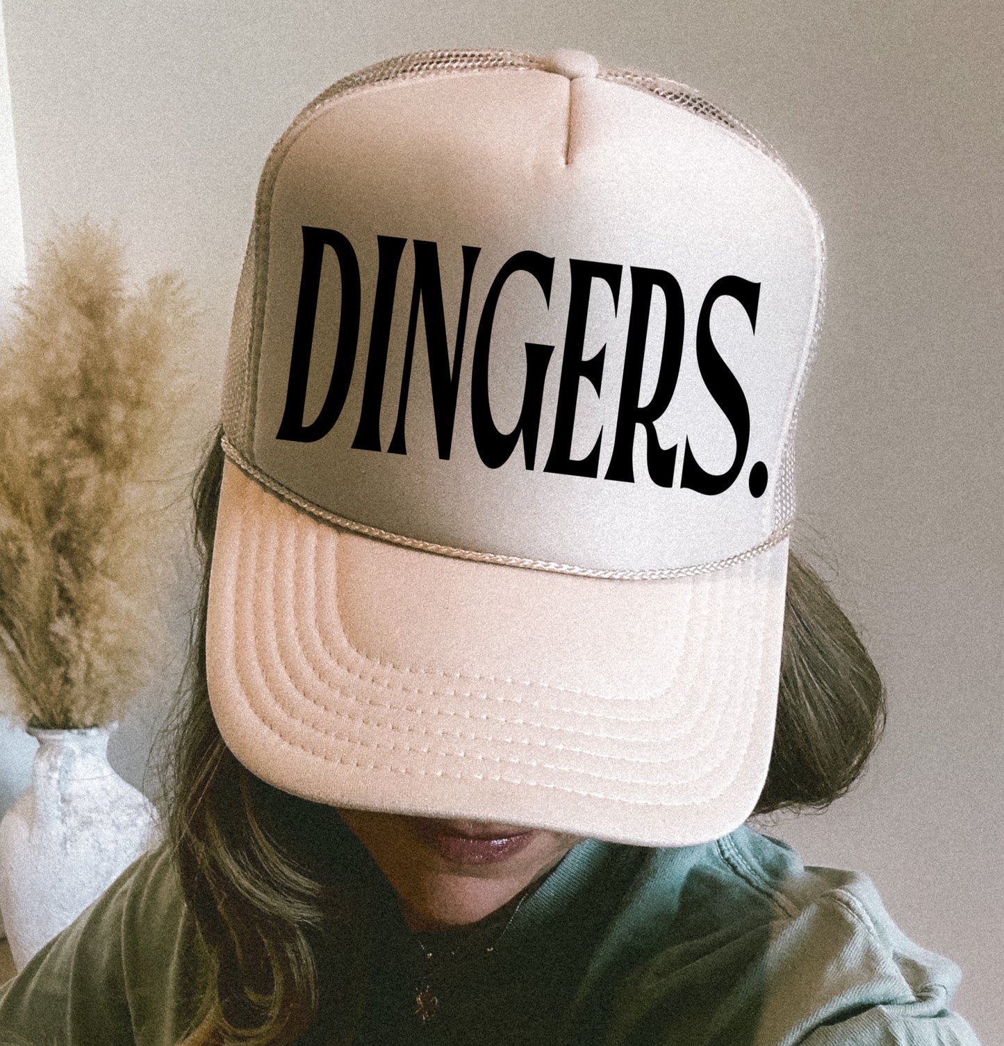 Dingers Baseball Trucker Hat/ Funny Gifts for Her/ Baseball Mom Hats/ MULTIPLE COLORS