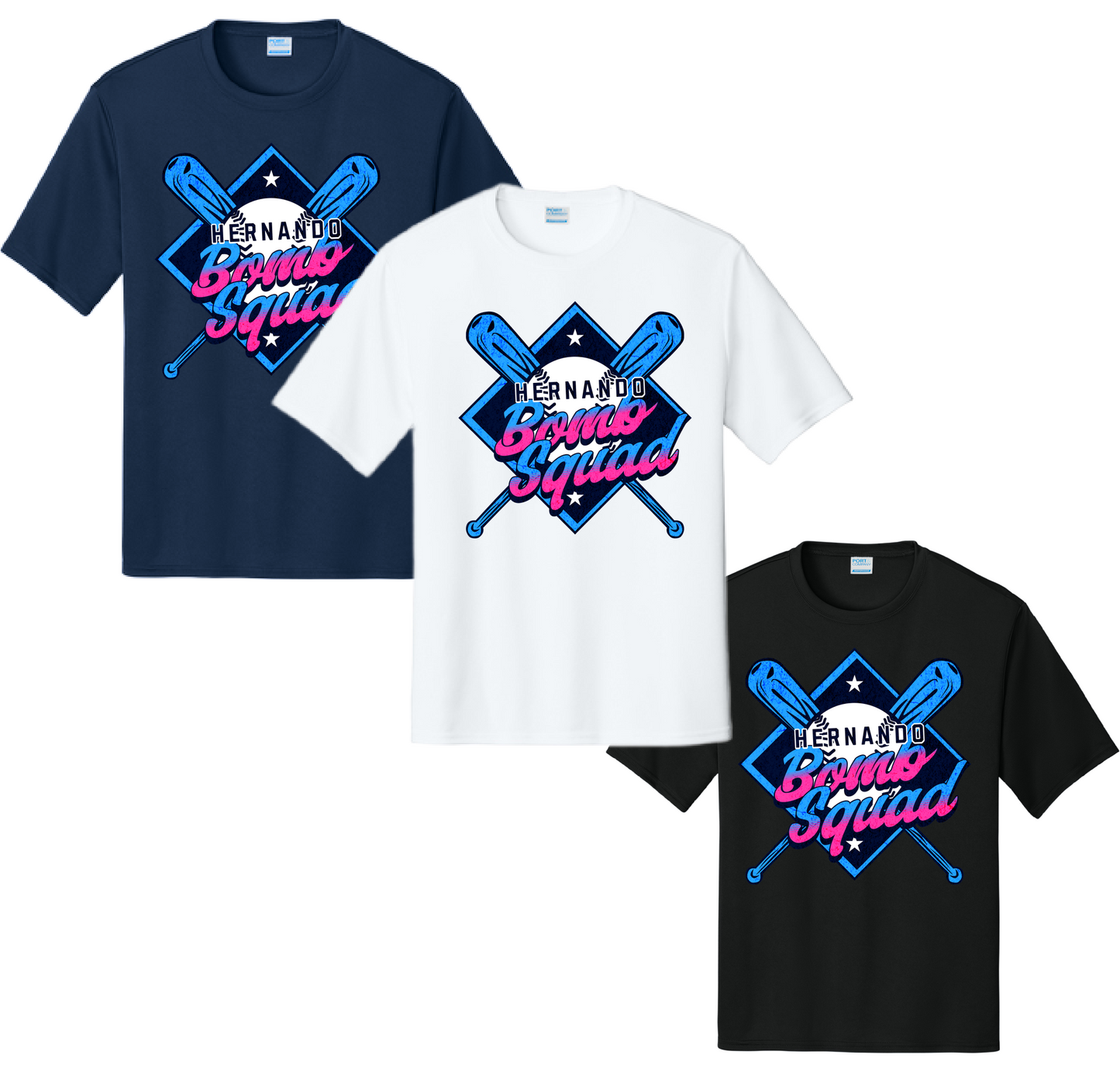 Hernando Bomb Squad -BLUE PRINT -Drifit Style Tee/ Youth and Adult Options Available/ Multiple Color Options