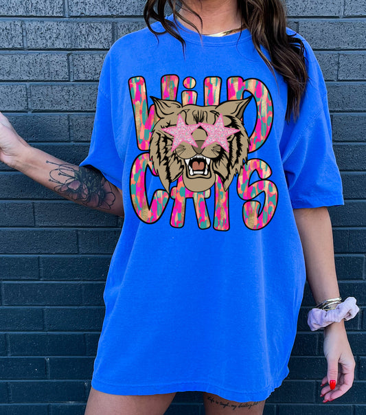 Bella or Comfort Colors Wildcats Mascot Shirt/ Youth and Adult Sizes/ Multiple Colors