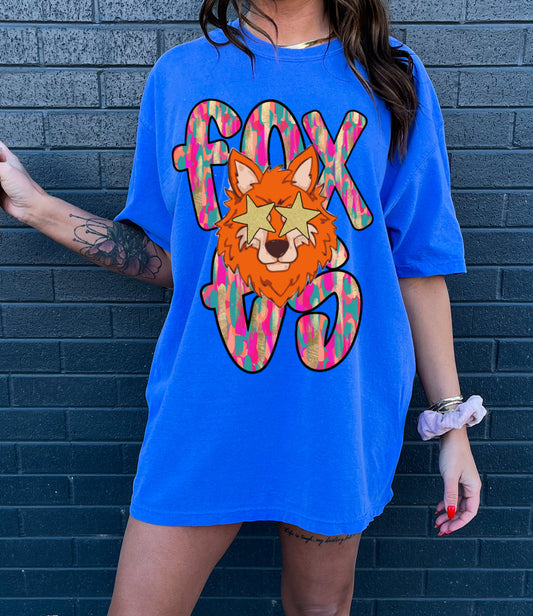 Bella or Comfort Colors Foxes Mascot Shirt/ Youth and Adult Sizes
