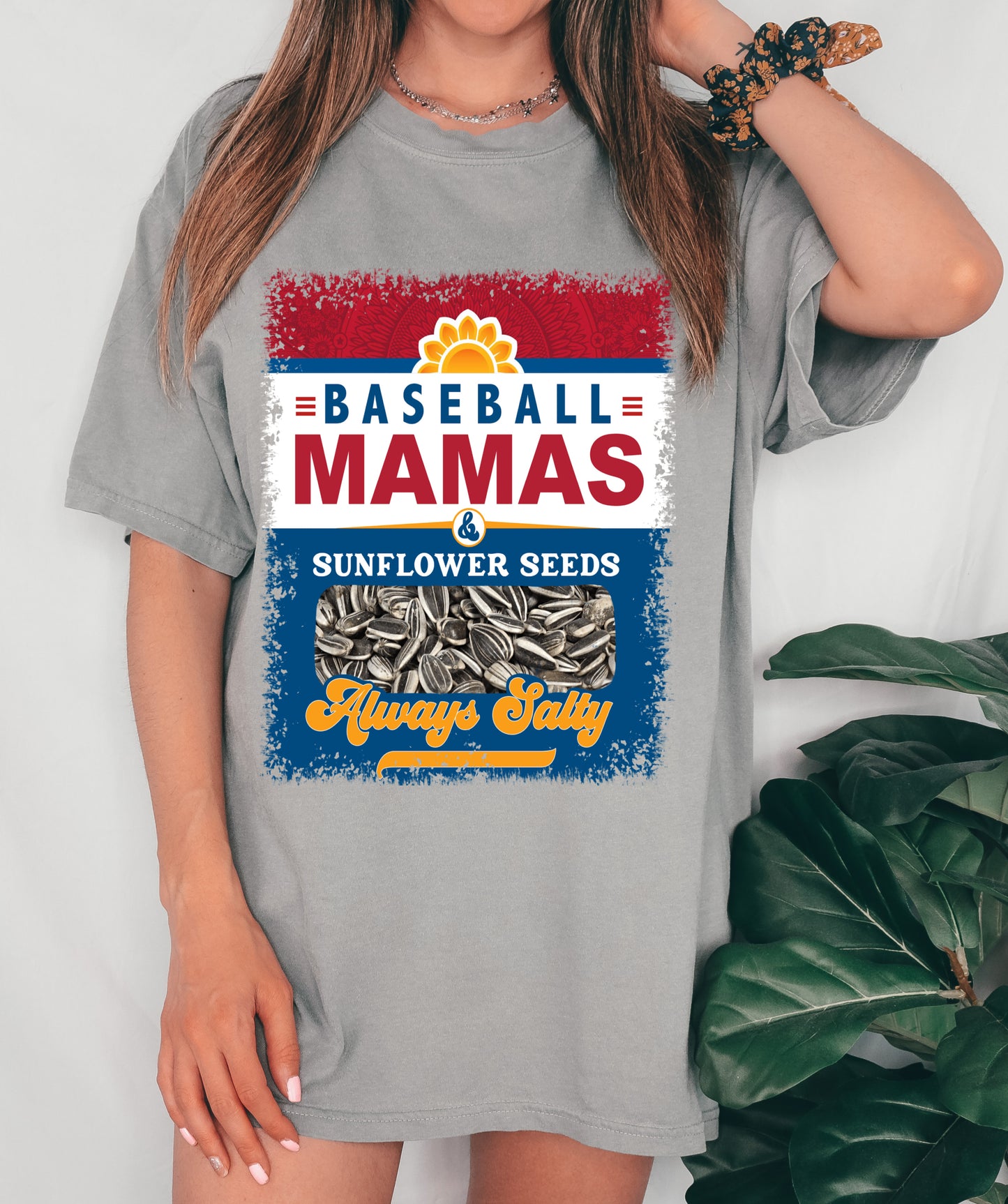 Comfort Colors or Bella Canvas/ Baseball Mamas and Sunflower Seeds - Always Salty Tee