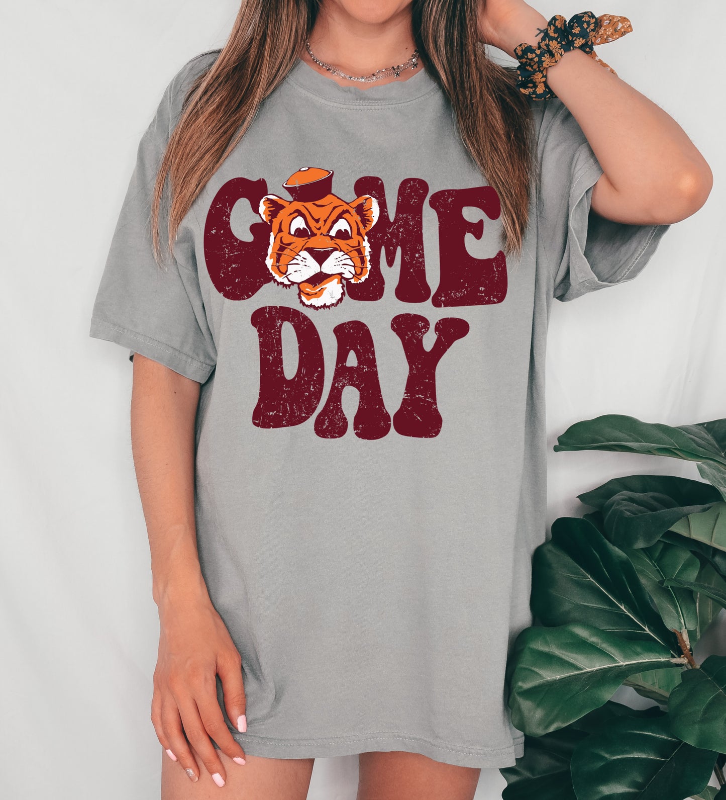 Game Day Maroon Tigers - Comfort Colors or Bella Canvas Youth and Adult Sizes