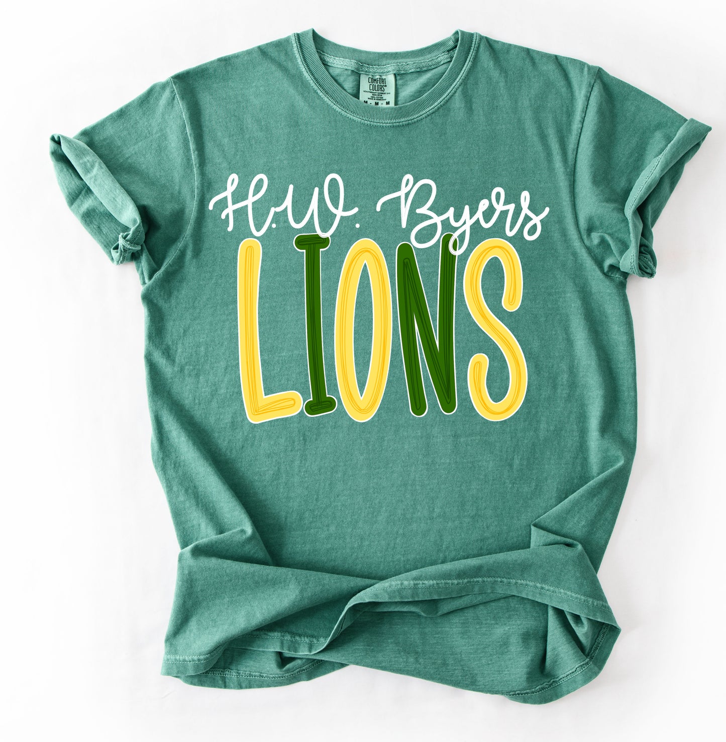 HW Byers Comfort Colors Shirt/ Youth and Adult. Sizes (Youth Sizes will be Gildan Softstyle)