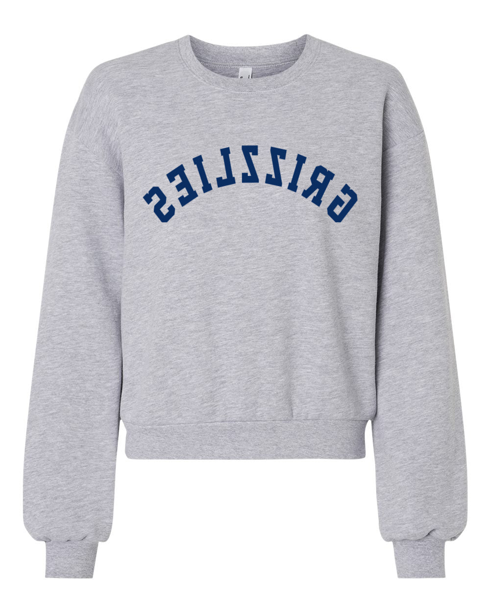 Cropped Balloon Sleeve Grizzlies Sweatshirt/ Adult Memphis Basketball Sweatshirts/ Grizz Sweatshirt