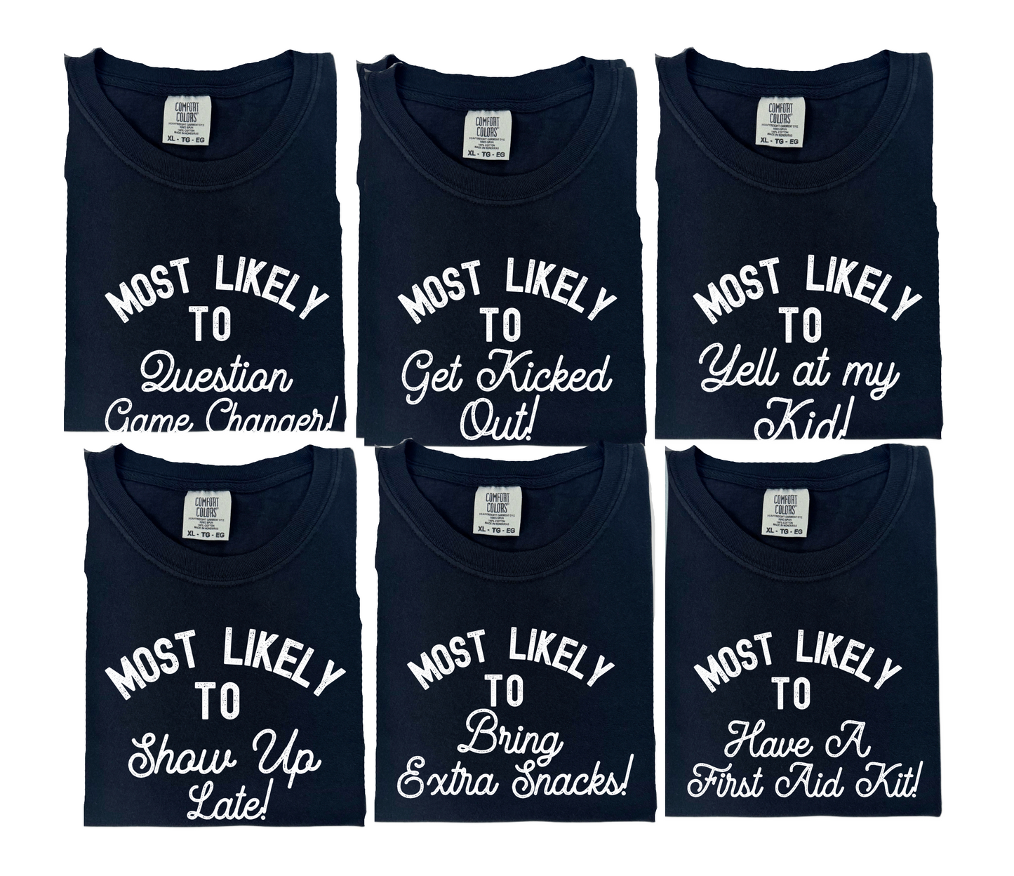 Comfort Colors Funny Baseball Mom Sayings Tee/ Baseball Mom Most Likely to Shirts