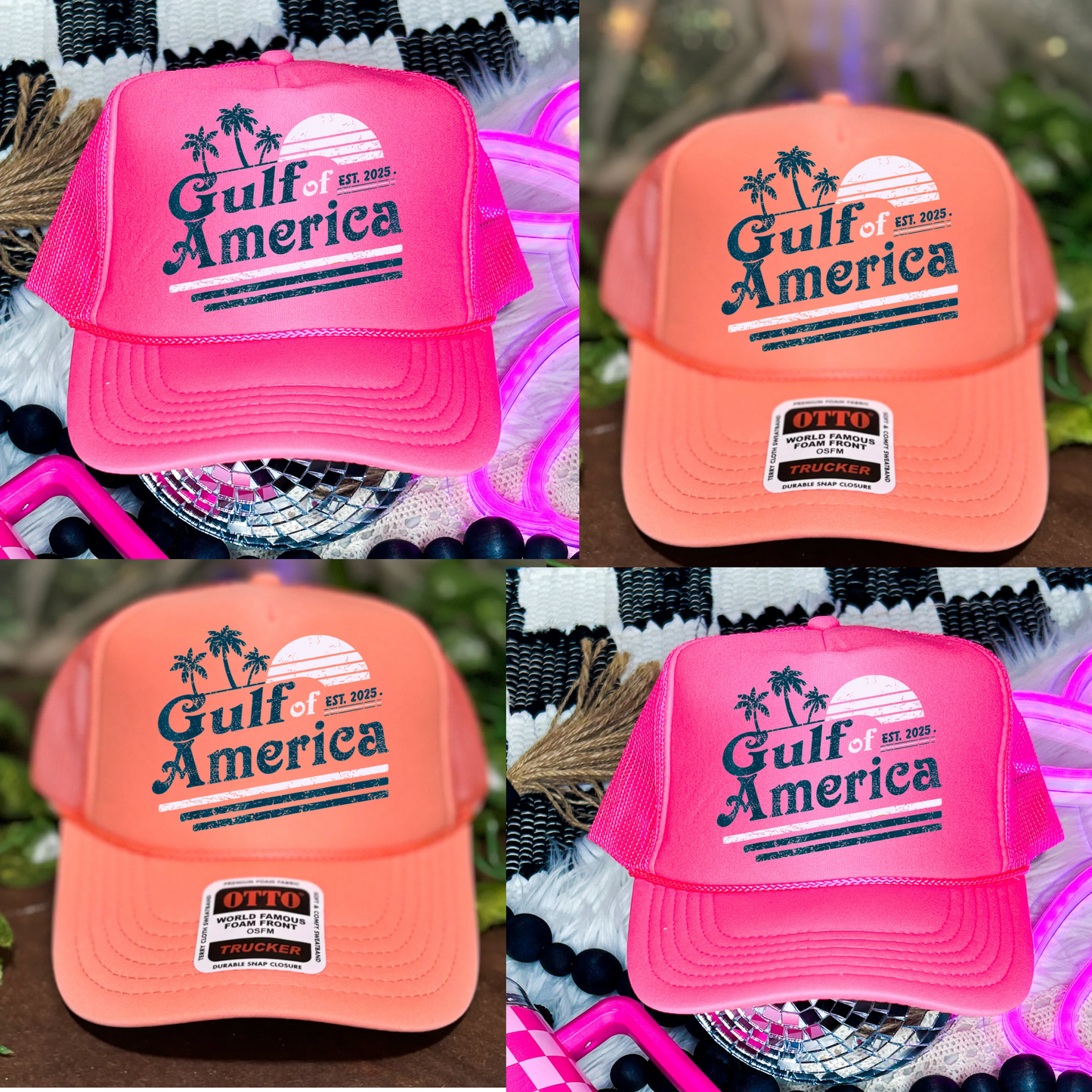 Gulf of America Hat - Trucker Hat/ Funny Gifts for Her / Otto Trucker Hat / Multiple Colors