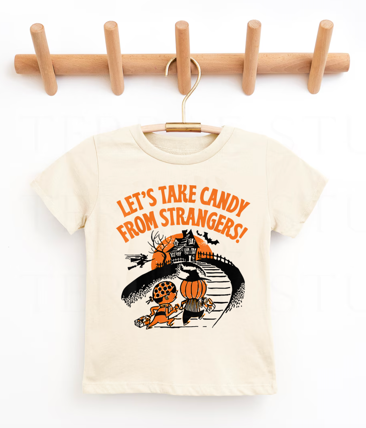 Bella Canvas Brand Let's Take Candy From Strangers Halloween Shirt - Adult and Youth Sizes