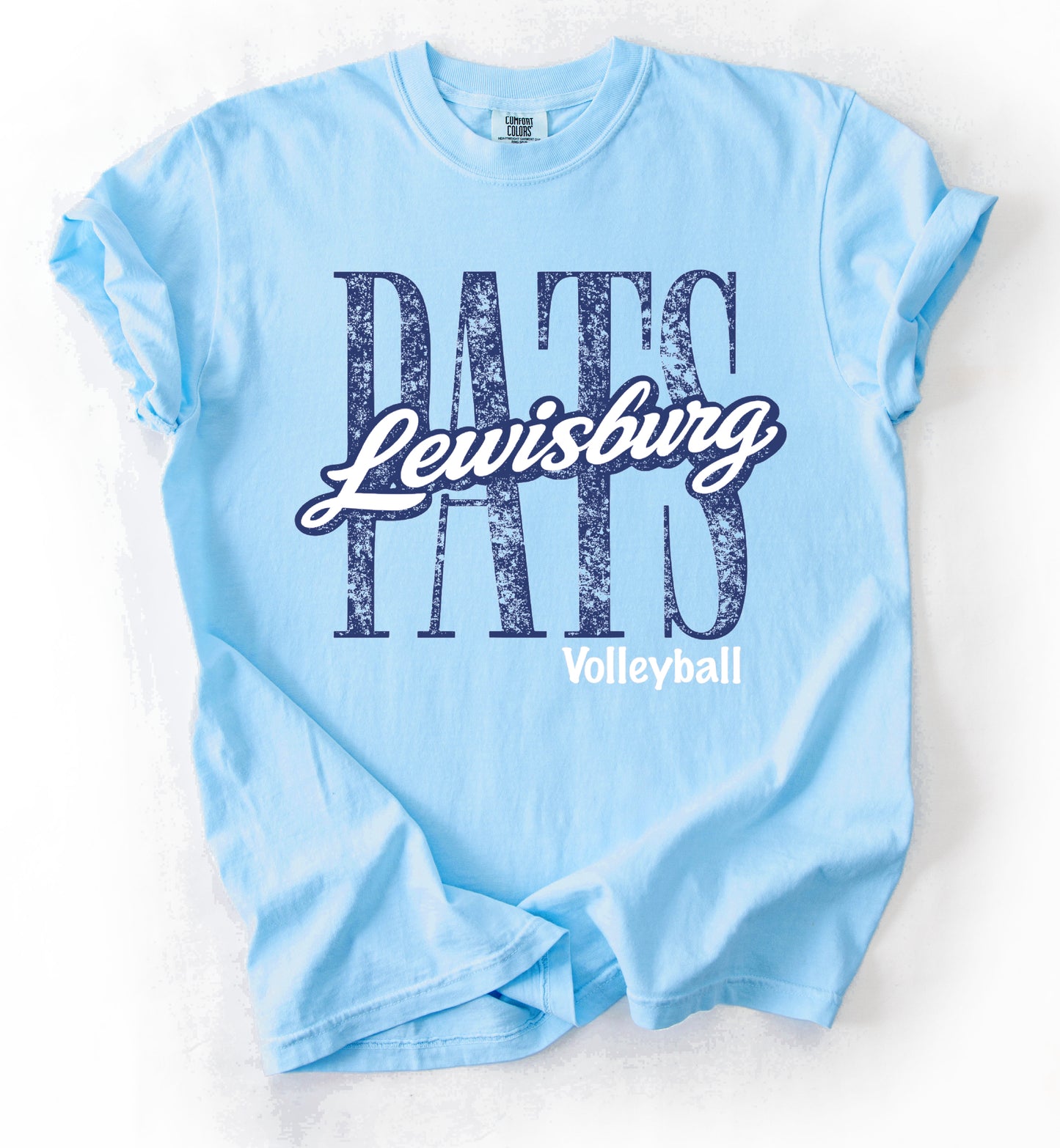 Lewisburg Volleyball Fundraiser - Comfort Colors Pats Volleyball Tee/ Youth and Adult Sizes