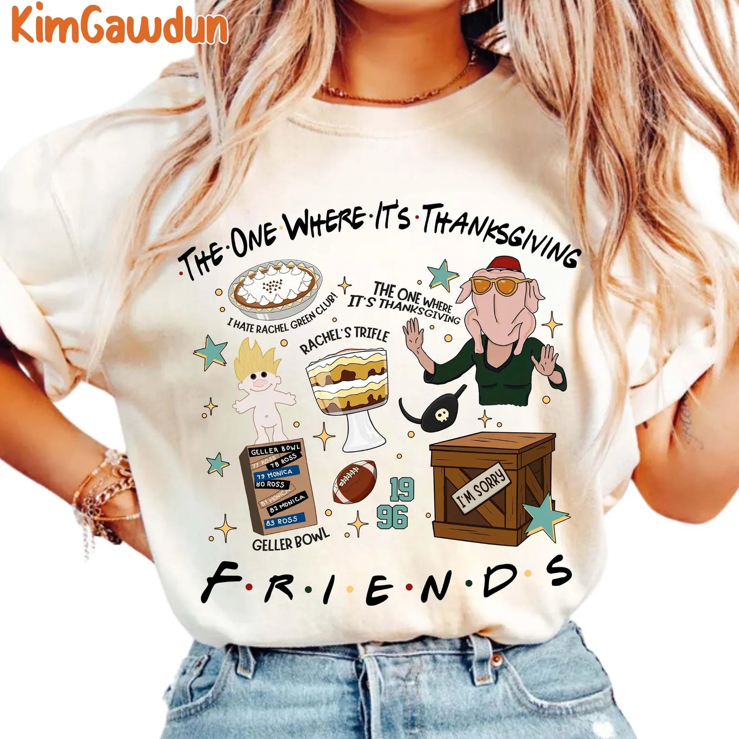 Comfort Colors or Bella Canvas The One Where It's Thanksgiving Shirt/ Ross Is Done/ Friends Thanksgiving Shirt