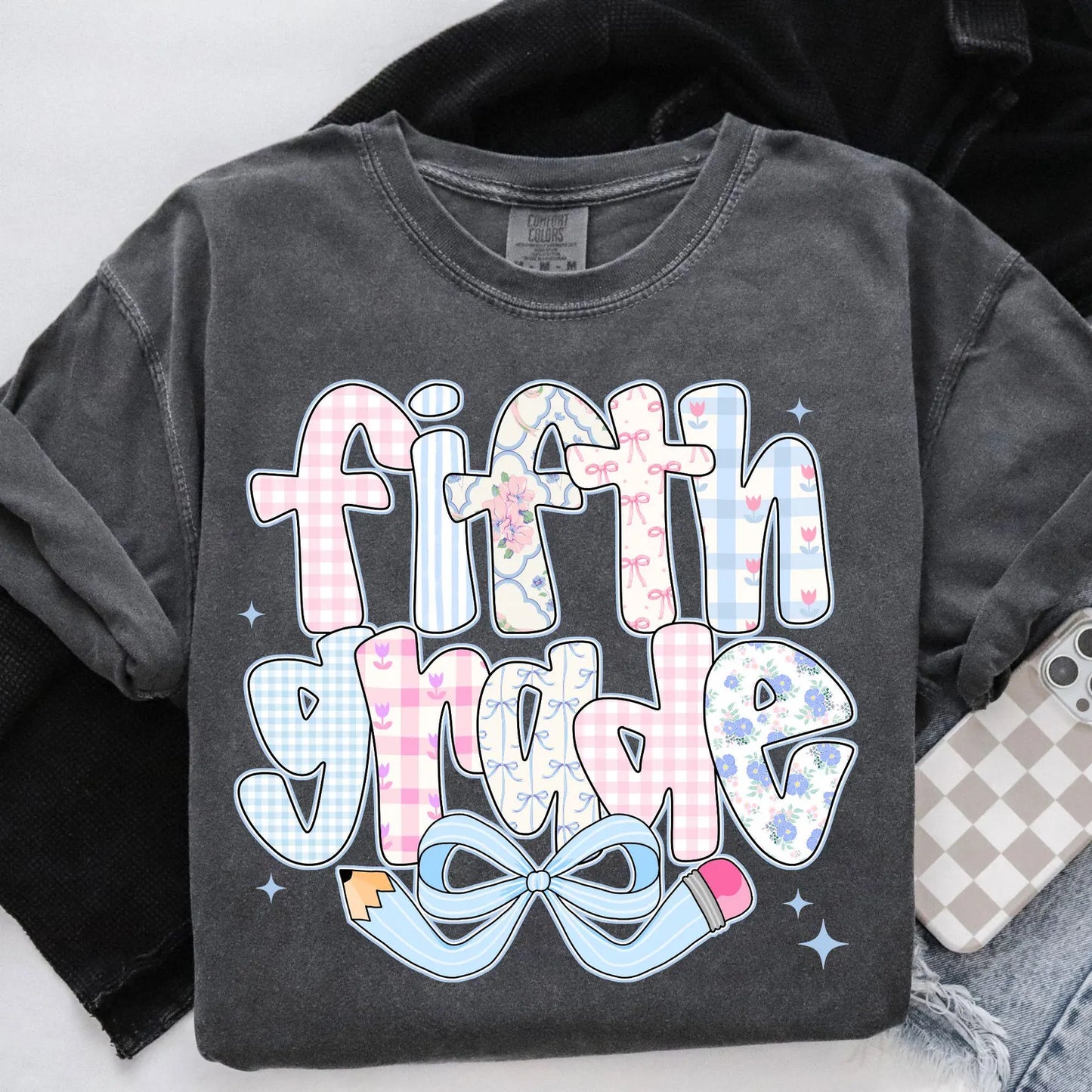 Back To School Students or Teachers Shirt/ All Grades Available/ Coquette Back To School
