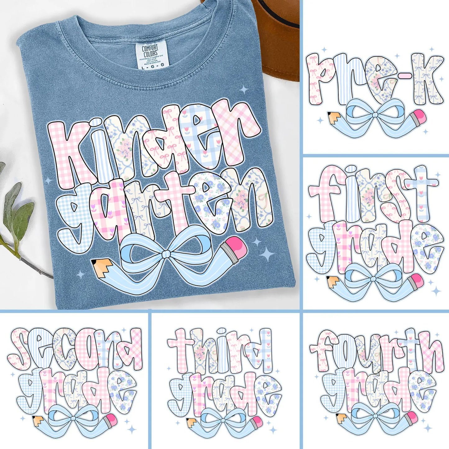 Back To School Students or Teachers Shirt/ All Grades Available/ Coquette Back To School