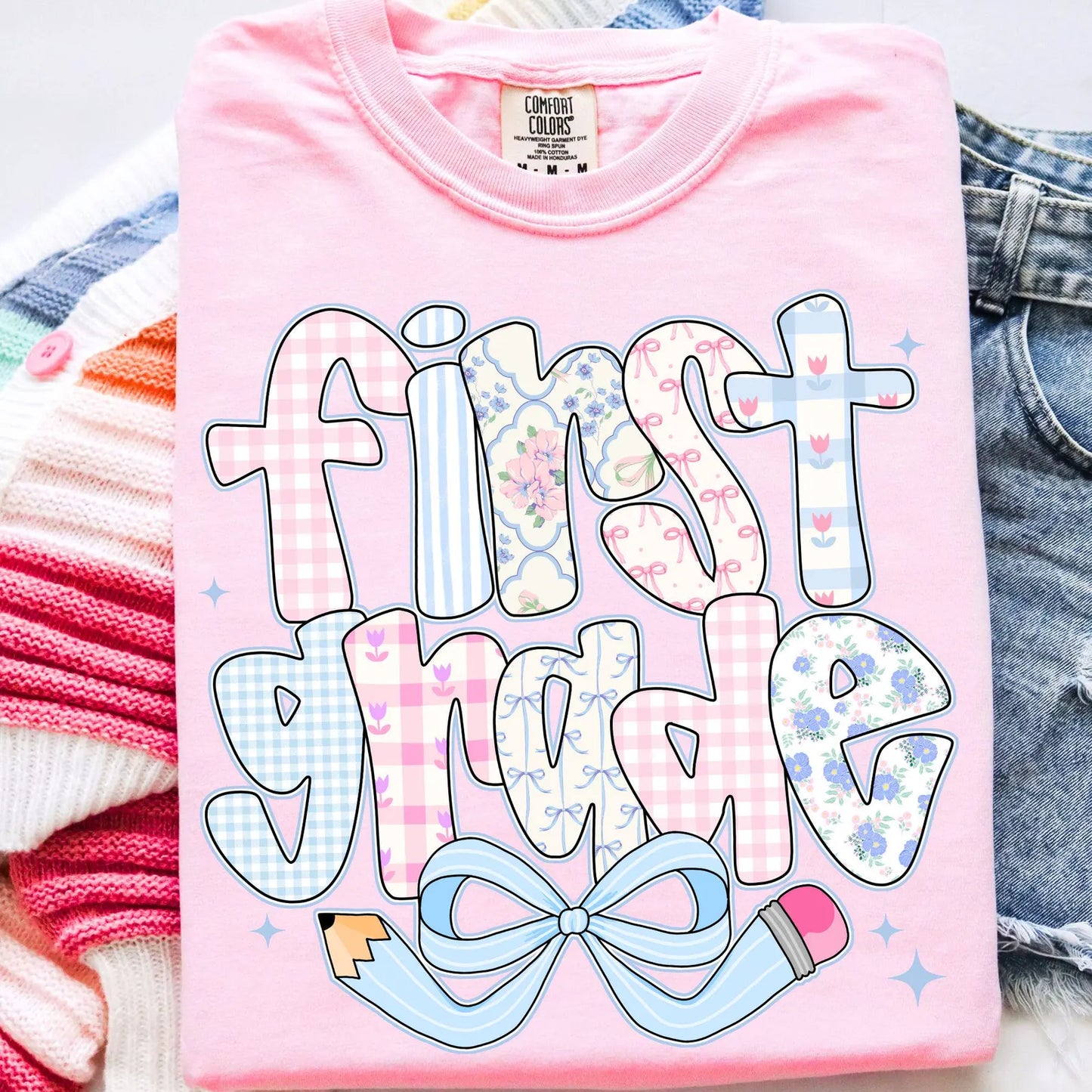 Back To School Students or Teachers Shirt/ All Grades Available/ Coquette Back To School