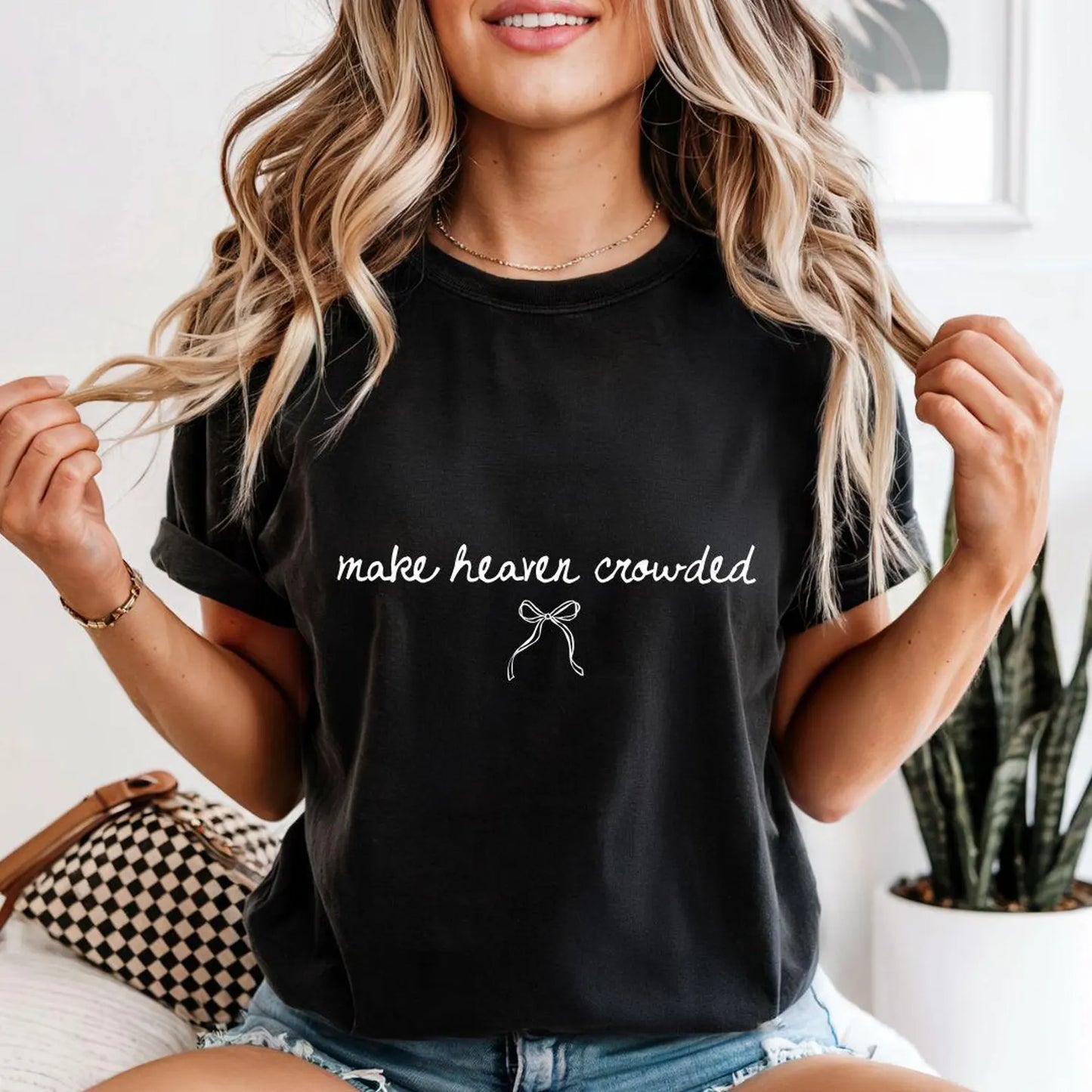 Comfort Colors Make Heaven Crowded Shirt/ Religious Tees/ Multiple Colors