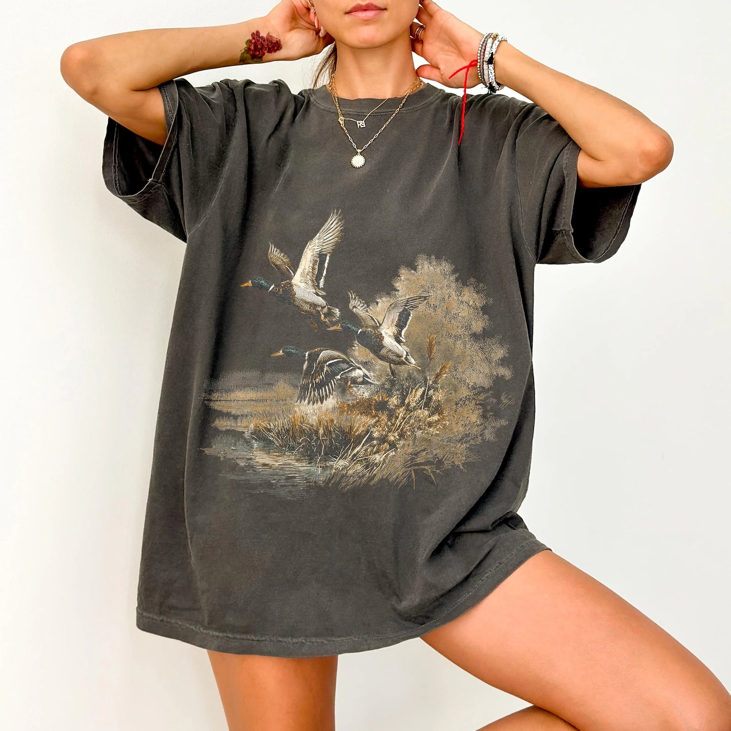 Comfort Colors Duck Waterfowl Art Tee/ Youth and Adult Sizes