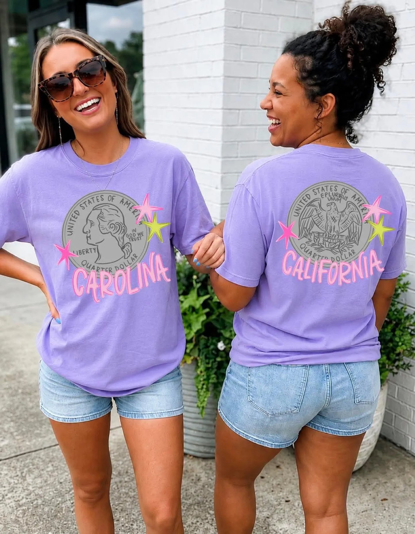 Heads Carolina Tails California Shirt/ Youth and Adult Sizes - Gildan Softstyle or Comfort Colors