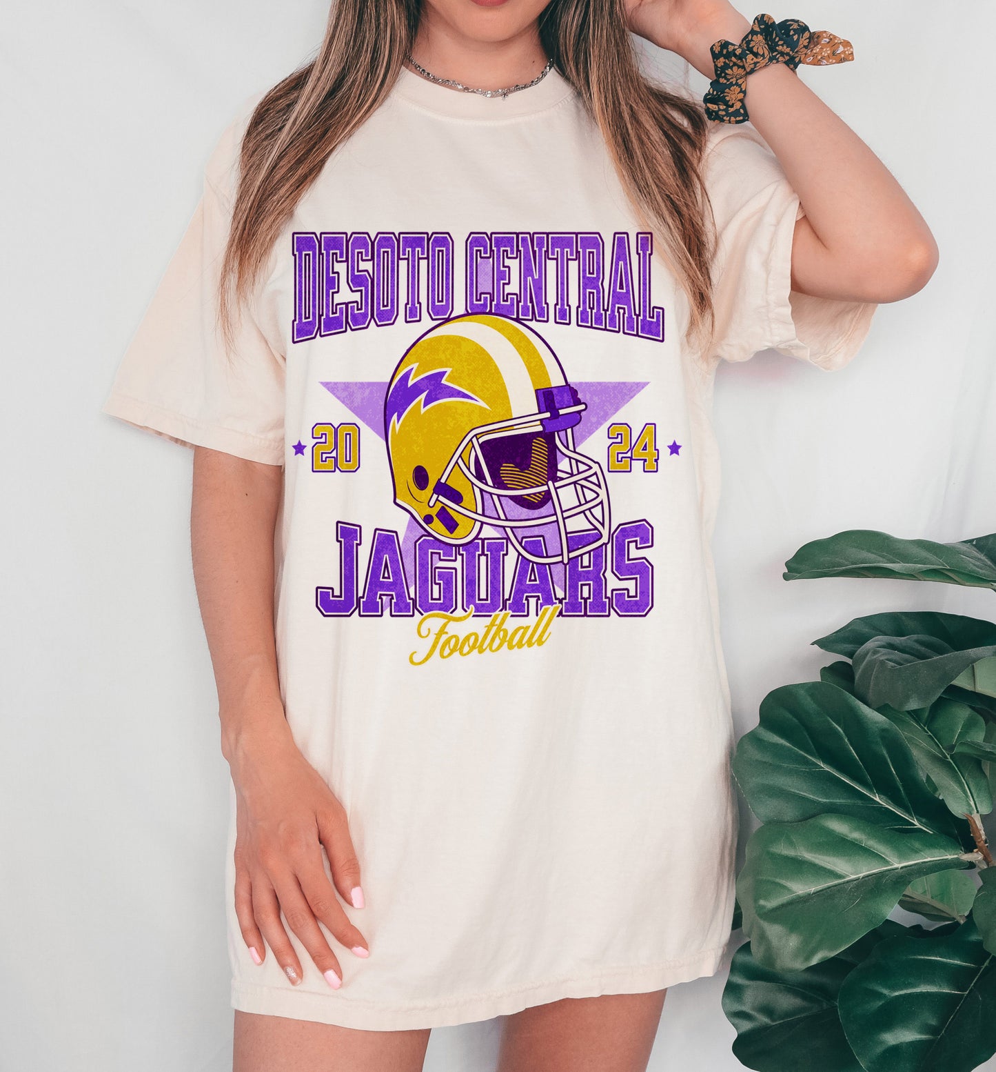 Comfort Colors or Bella Canvas Desoto Central Jaguars Football Tee / Desoto County Schools / Mississippi School Shirt /Youth and Adult Sizes