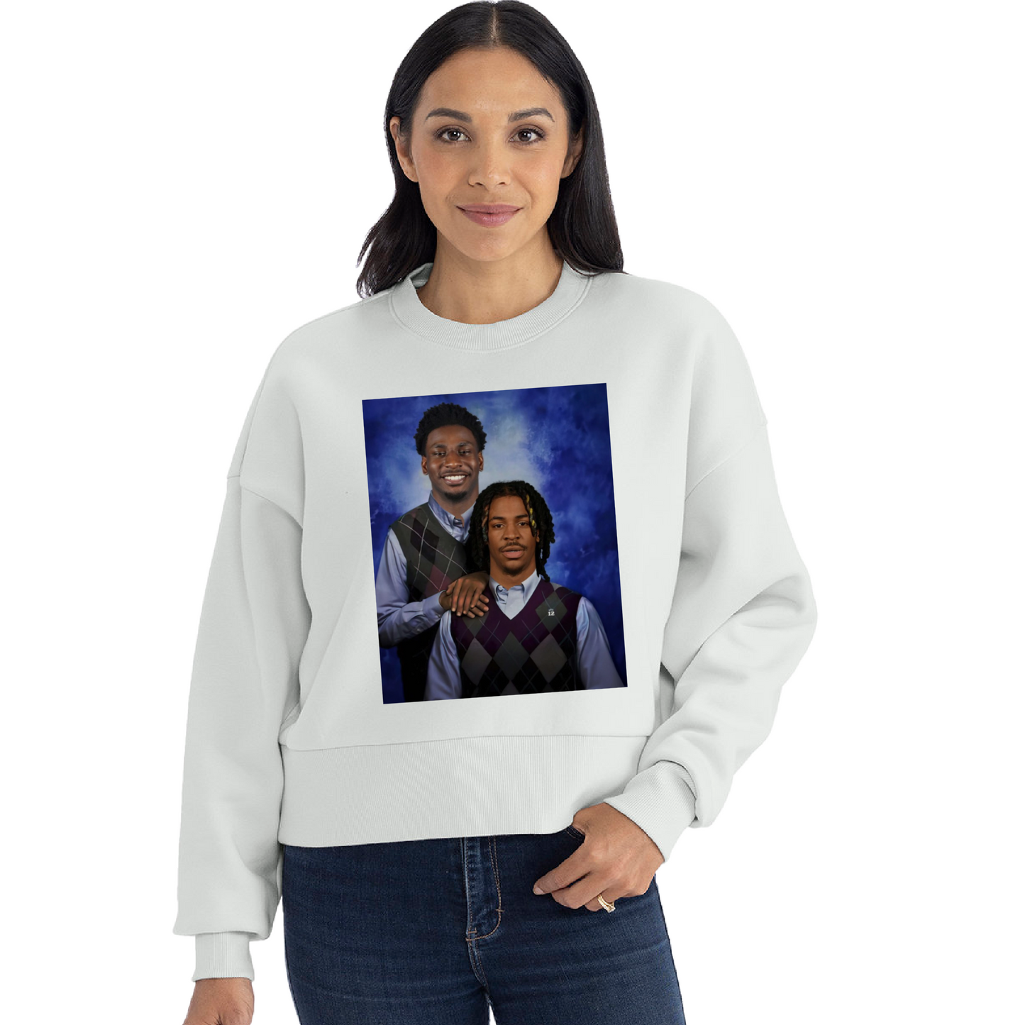 Boxy Crop Funny Stepbrothers Sweatshirt/ Grizzlies