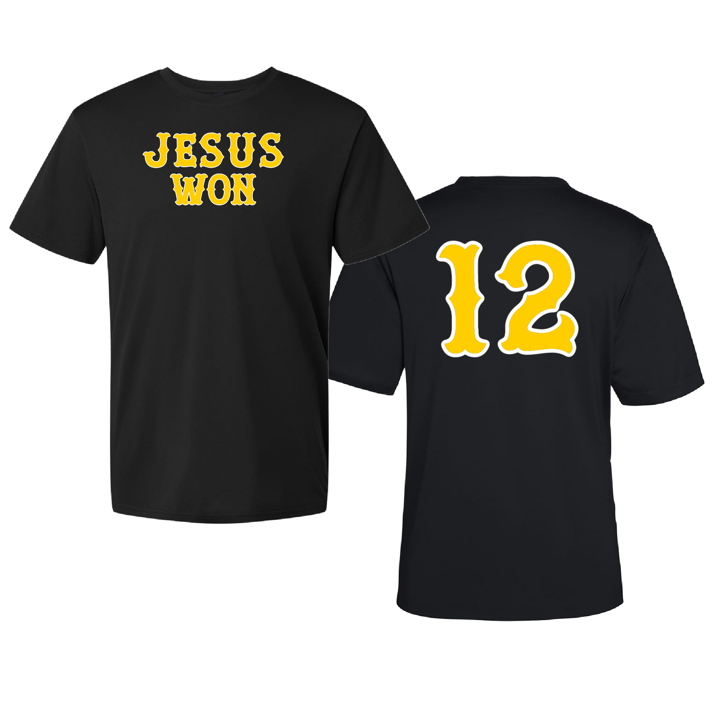 Jesus Won Oxford Canes - Drifit / Youth and Adult Sizes - With Logo On Back