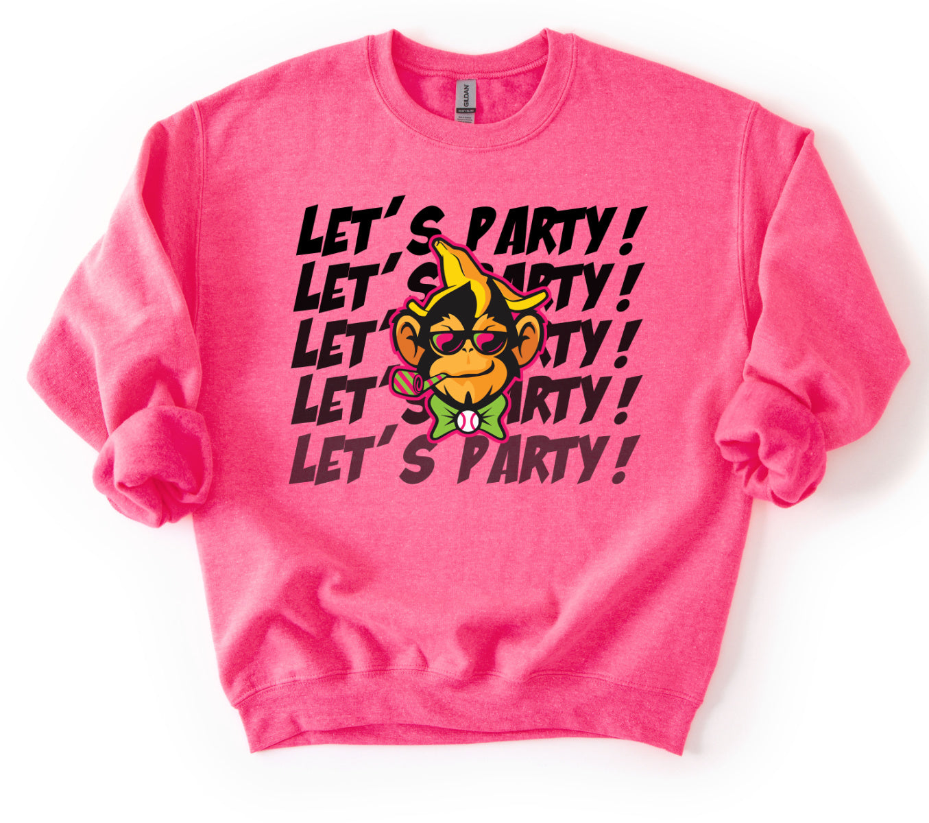 Let's Party Party Animals Baseball Sweatshirt/ Youth and Adult Sizes