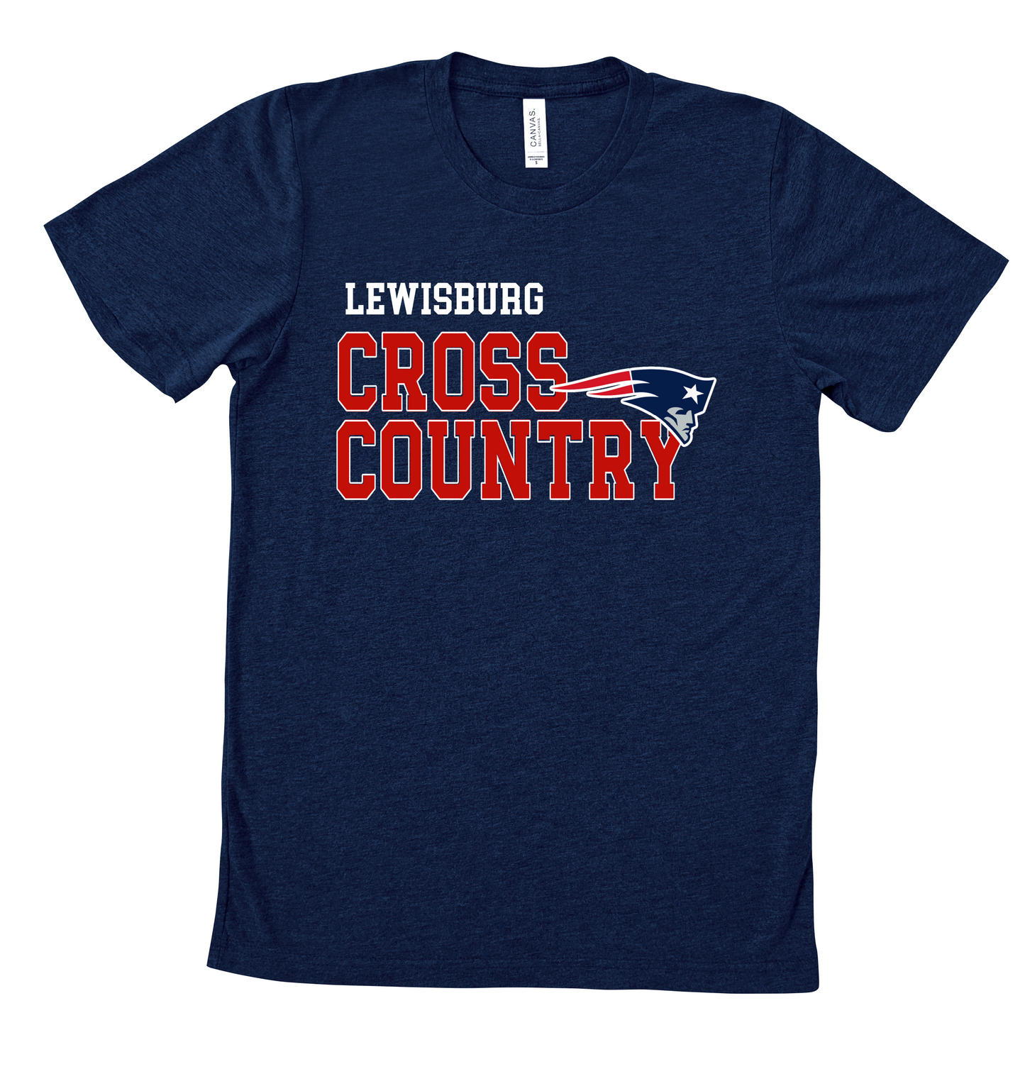Soft Style Lewisburg Cross Country Short Sleeve Patriots Shirt