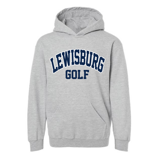 Lewisburg Golf Hoodie/  Youth and Adult Sizes- Gildan or Bella Canvas