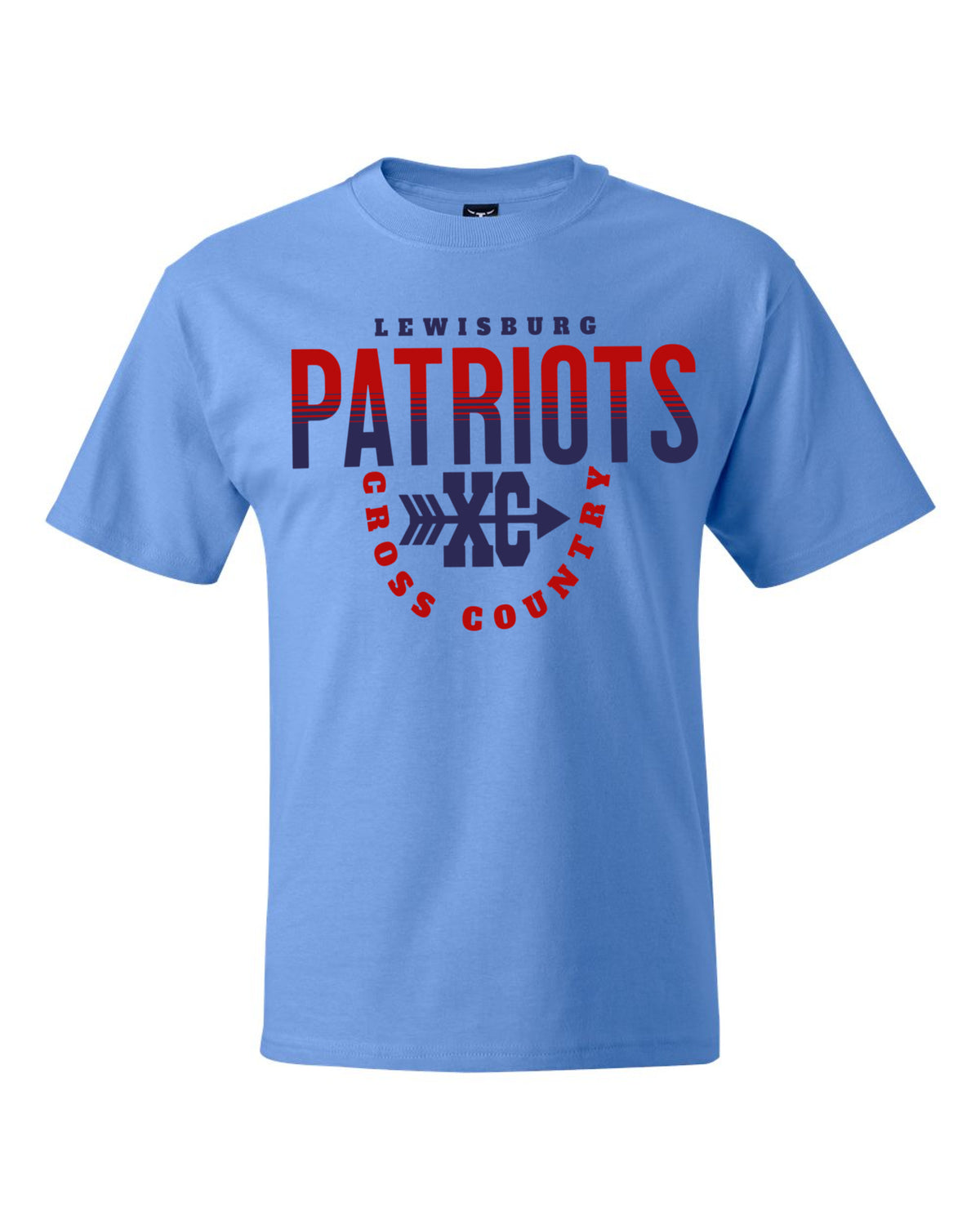Lewisburg Cross Country Short Sleeve Hanes Beefy Tee