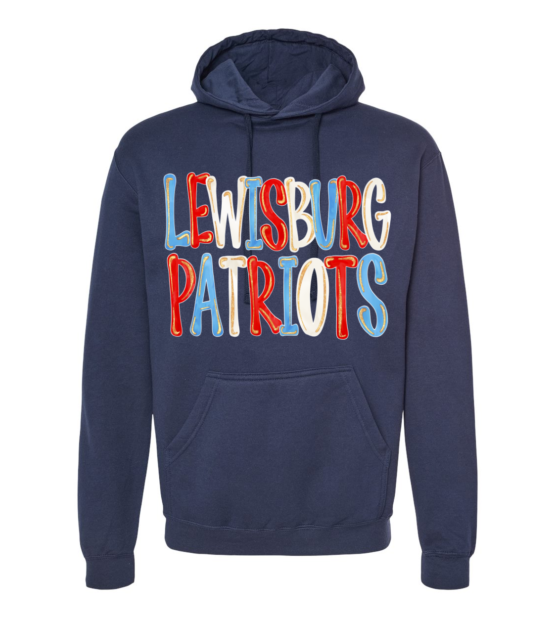 Lewisburg Patriots Hoodie/ Youth and Adult SIzes