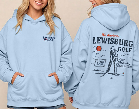 Lewisburg Golf Hoodie/  Youth and Adult Sizes- Gildan or Bella Canvas