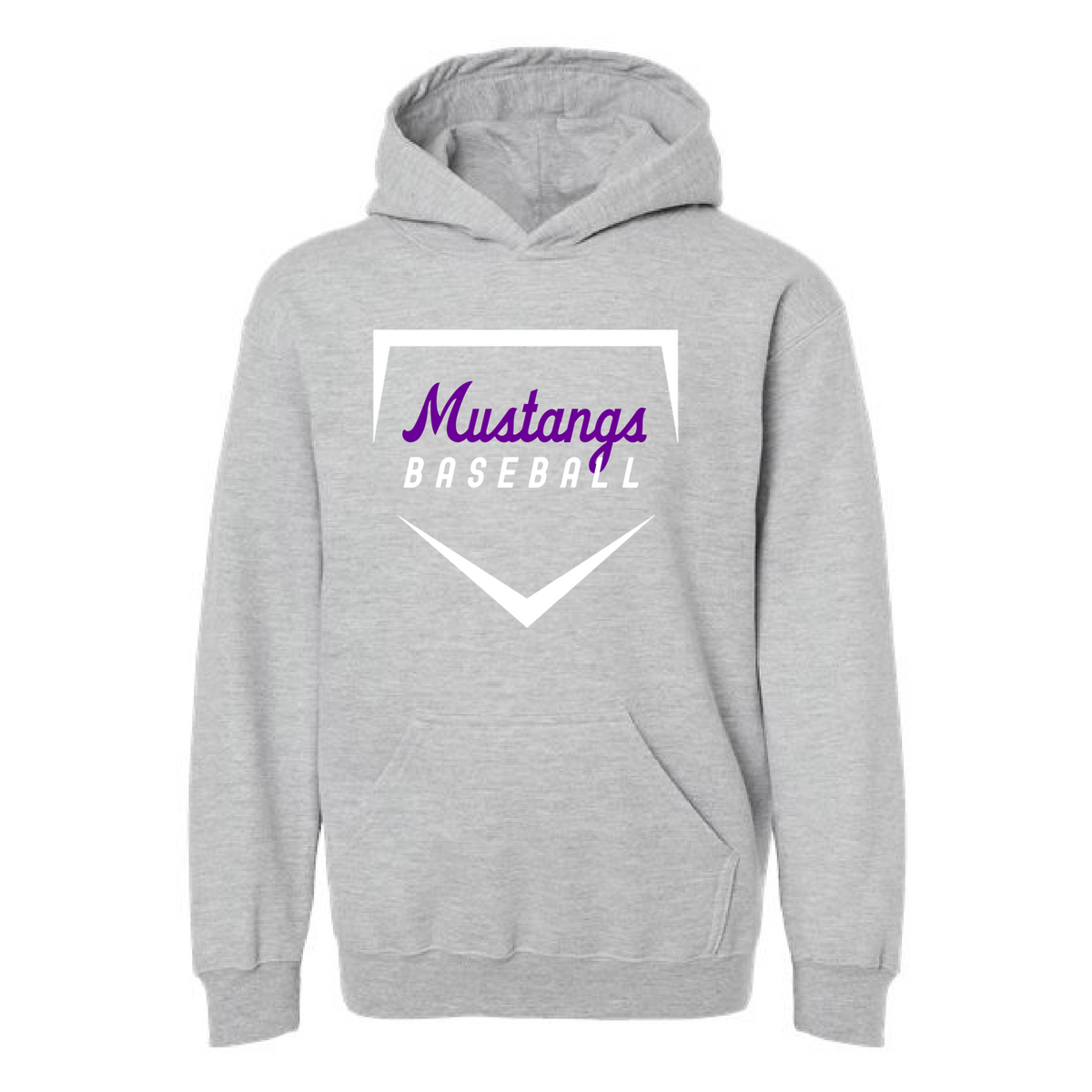 Mustangs Baseball Hoodie/ Youth and Adult Sizes - Lipscomb Academy